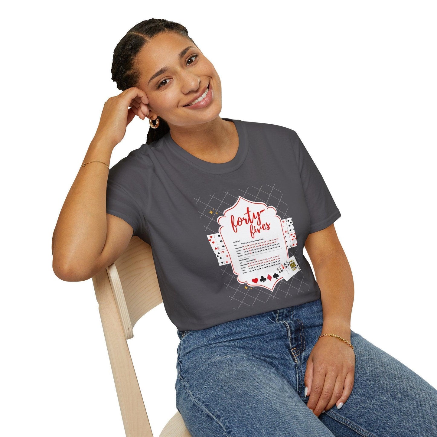 Forty-Fives Card Rankings - Unisex T-Shirt - Whippie's