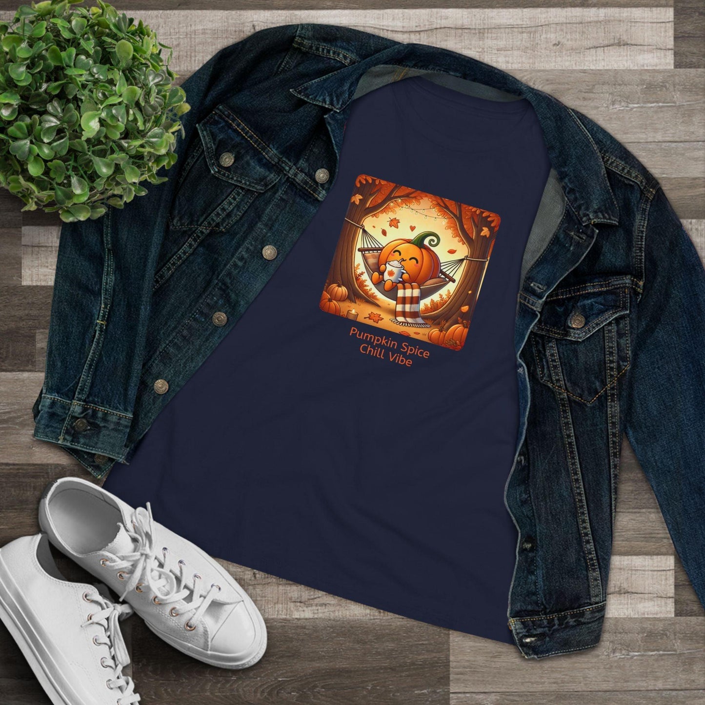 Pumpkin Spice, Chill Vibe - Women's Softstyle Tee - Whippie's
