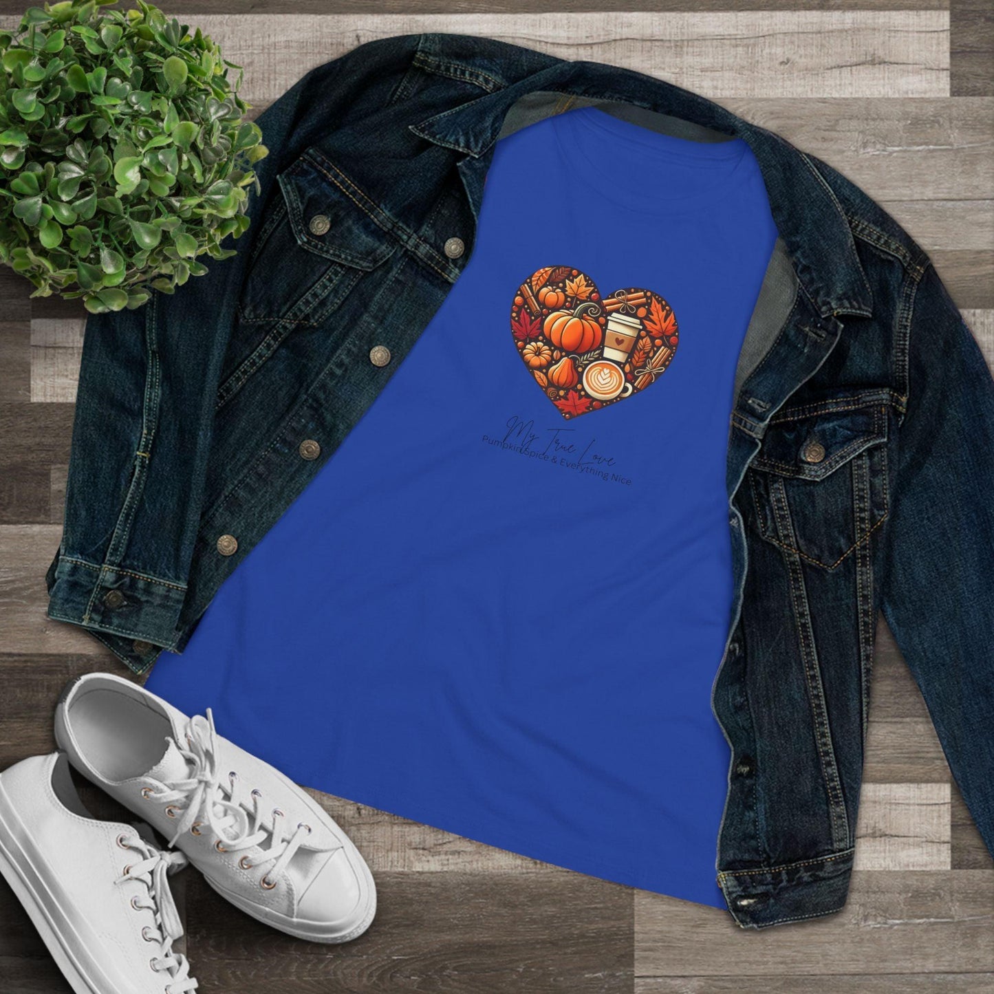 My True Love, Pumpkin Spice and Everything Nice - Women's Softstyle Tee - Whippie's