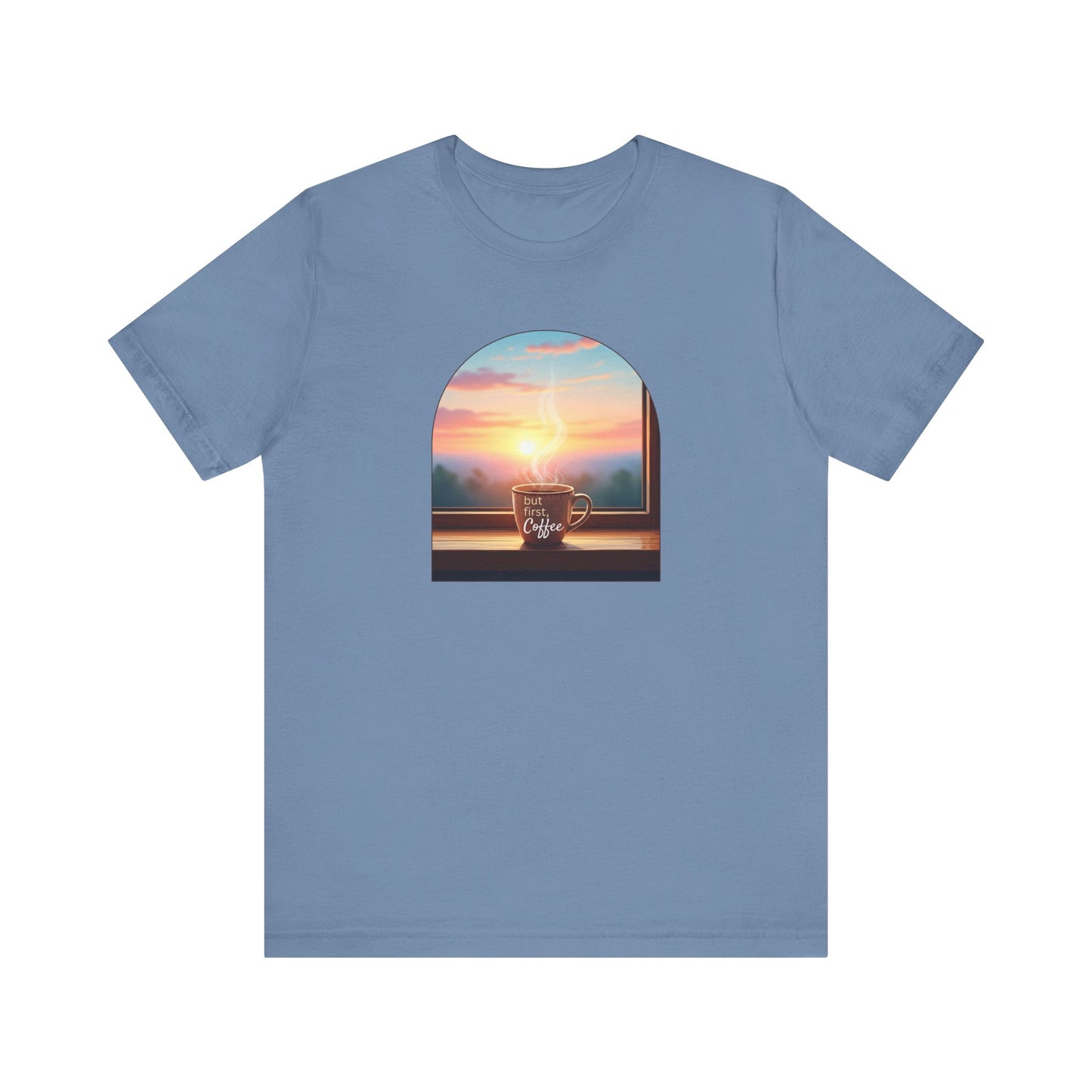 But First, Coffee - Unisex Jersey Tee - Whippie's