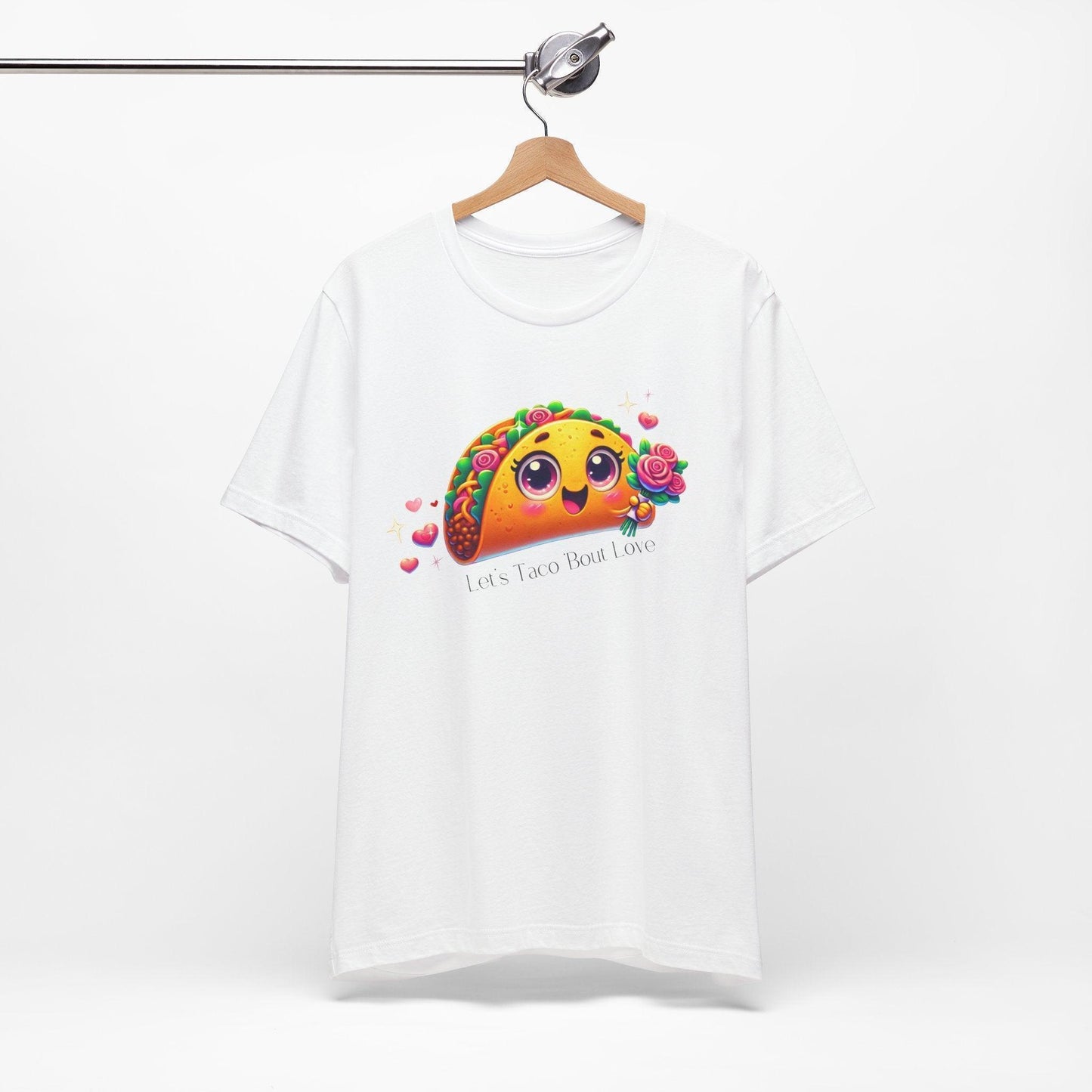 🌮 Let's Taco 'Bout Love 💖 Unisex Jersey Tee ✨ Spread the love this Valentine's Day! - Whippie's