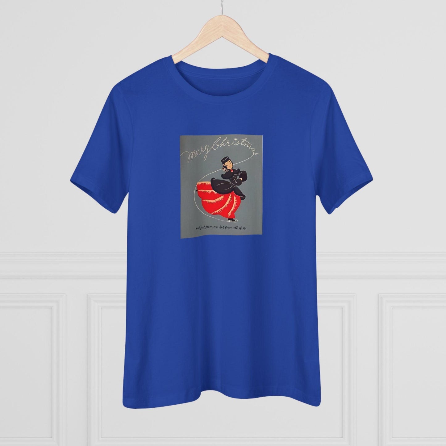 Ice Skating - Merry Christmas - Women's Softstyle Tee - Whippie's