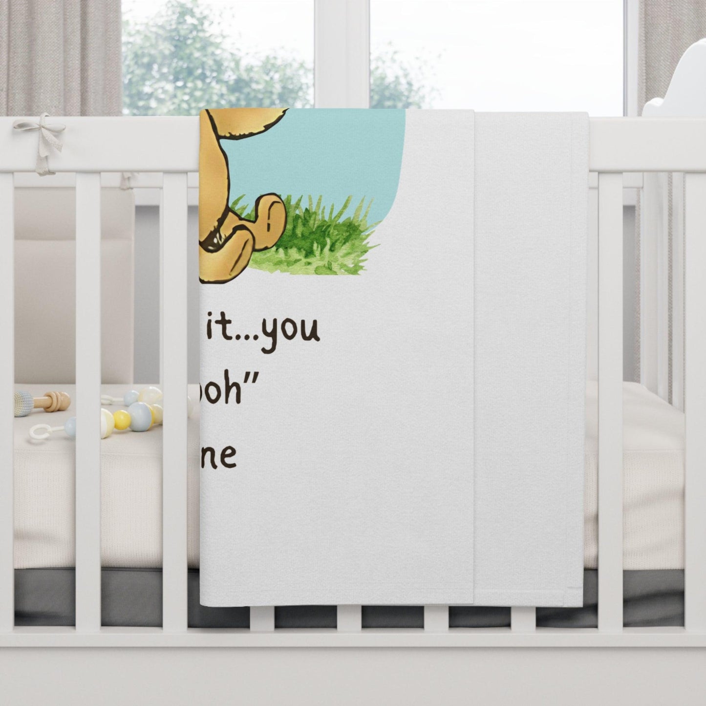 How Do You Spell Love? Soft Fleece Baby Blanket - Feel the Love! 🍯❤️ - Whippie's