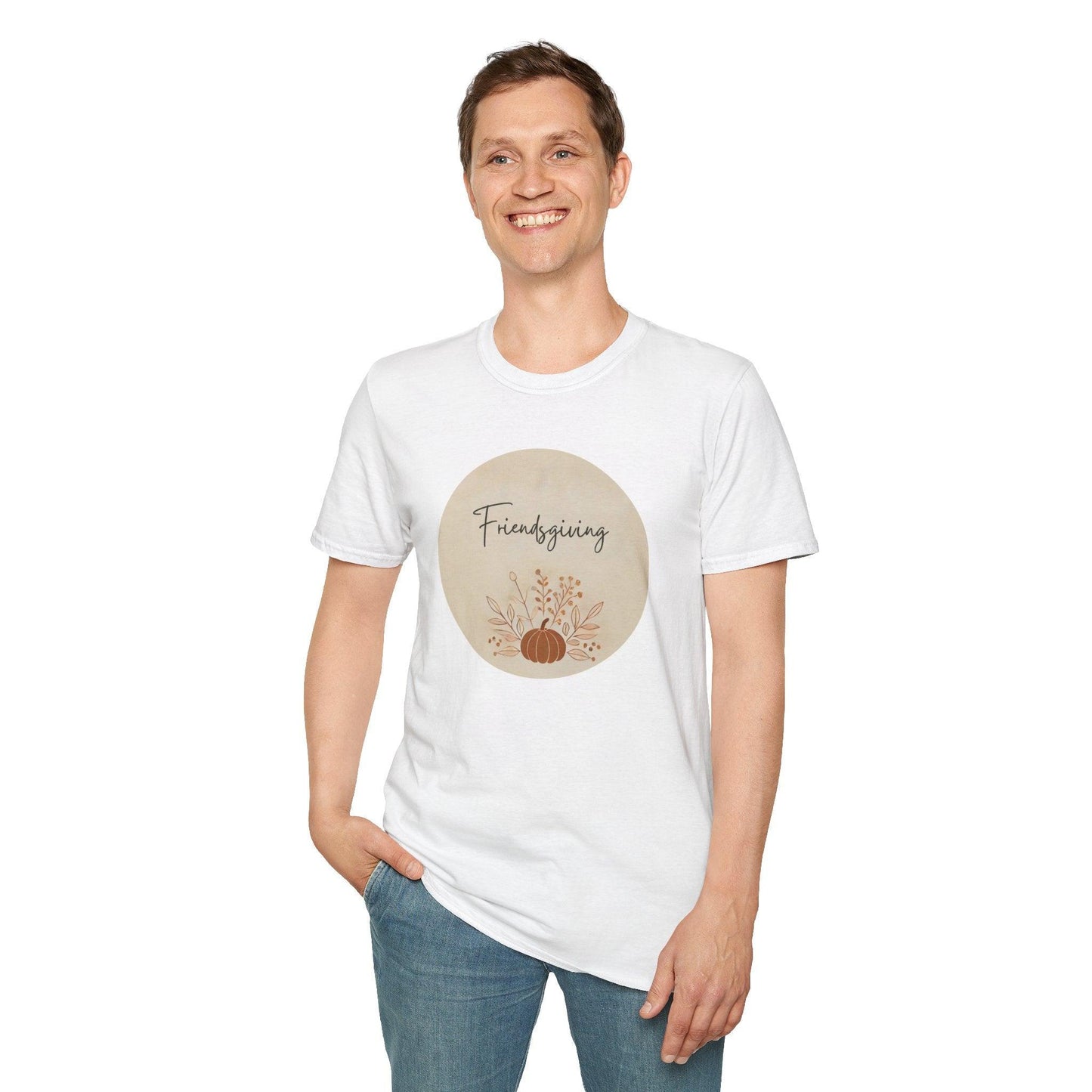 Friendsgiving Vibes - Gather & Give Thanks! 🍂🍁 - Unisex T-Shirt - Whippie's