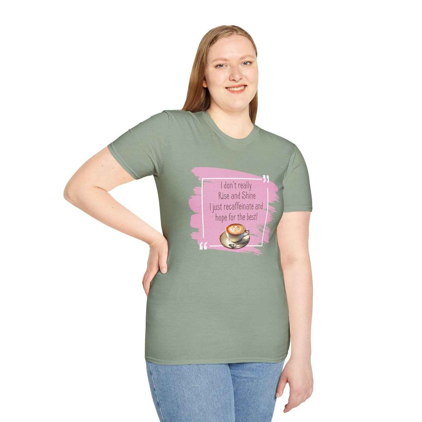 Recaffeinate & Hope Unisex Tee - But First, Coffee! ☕️💖 - Whippie's