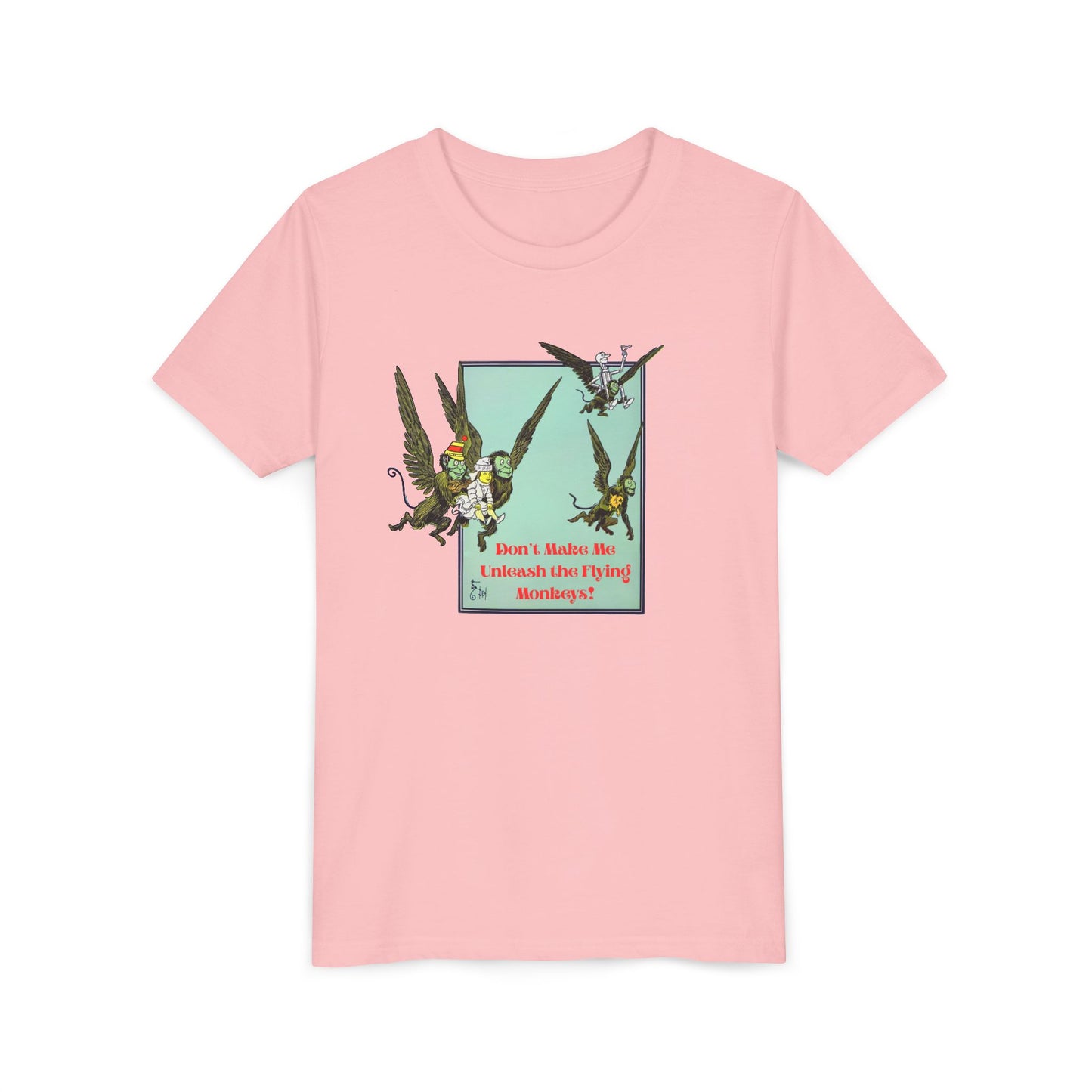 Wizard of Oz Don't Make Me Unleash the Flying Monkeys - Youth T-shirt - Whippie's