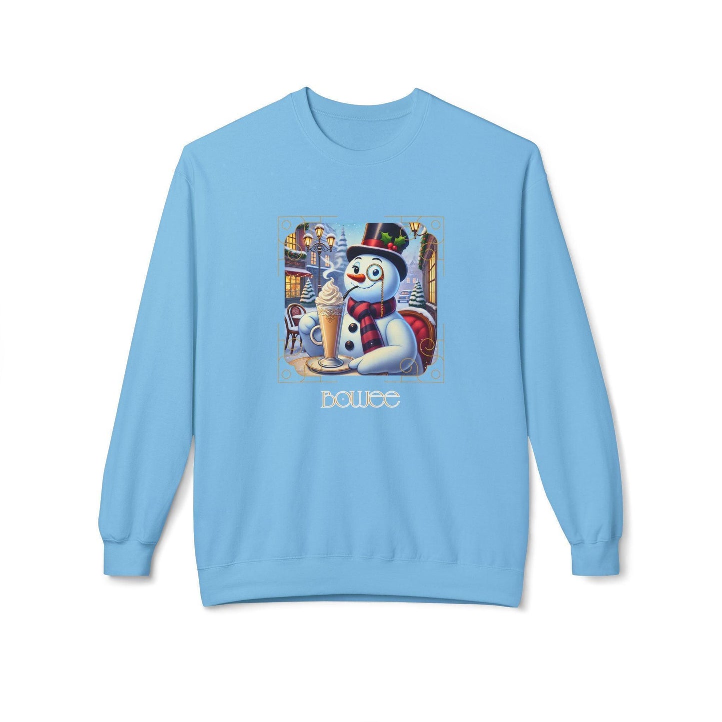 ☃️ Boujee Snowman ☕ Unisex Fleece Sweatshirt ✨ - Whippie's
