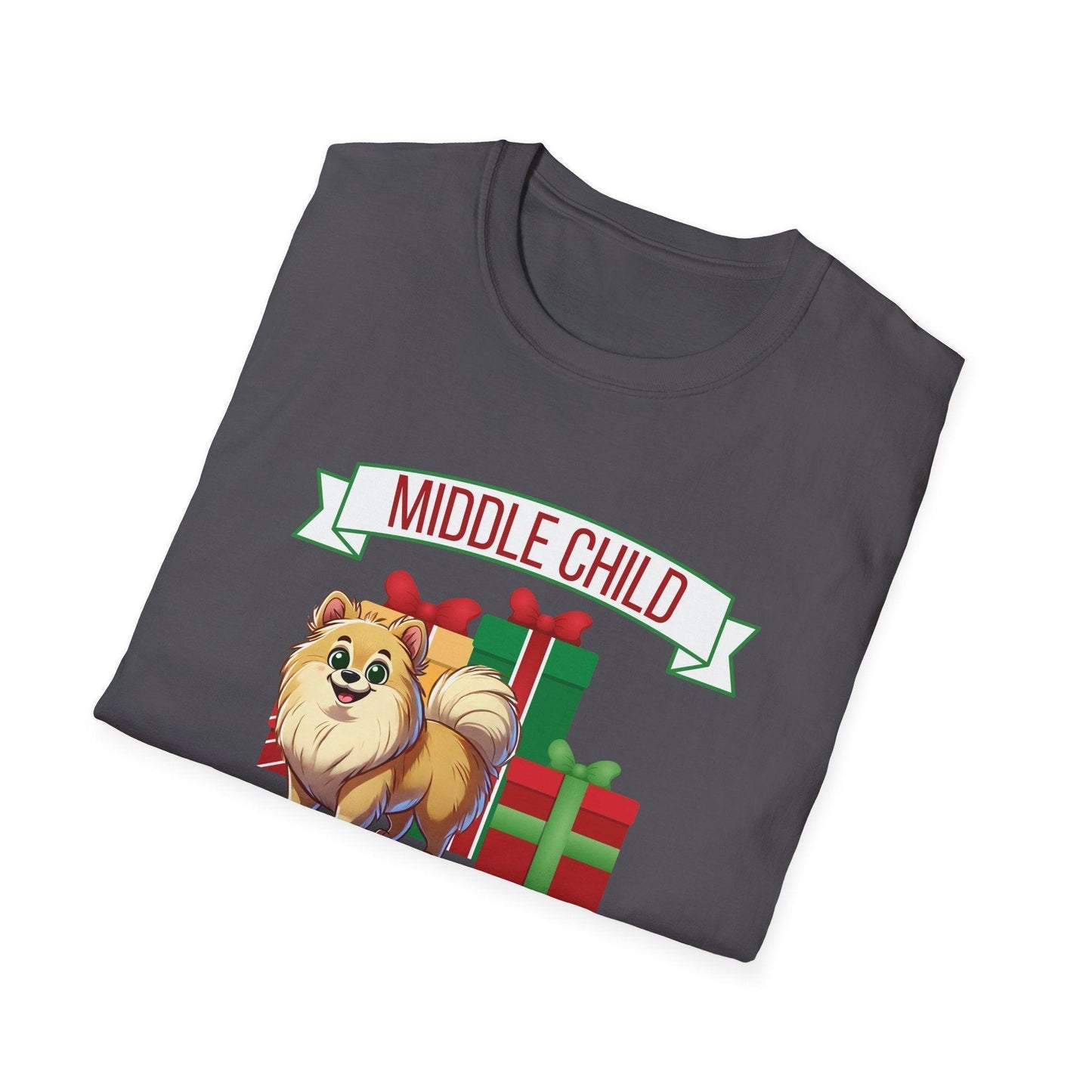 Middle Child, The Favorite 🎁🐶 Pomeranian - Unisex Tee! 🎁👑 - Whippie's