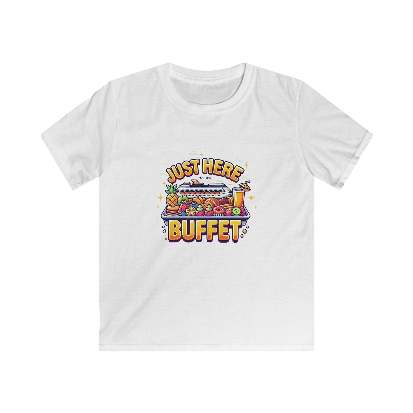 Just Here for the Buffet" Kids' Tee! 🛳️🍽️ (Yummy! 😋) - Whippie's