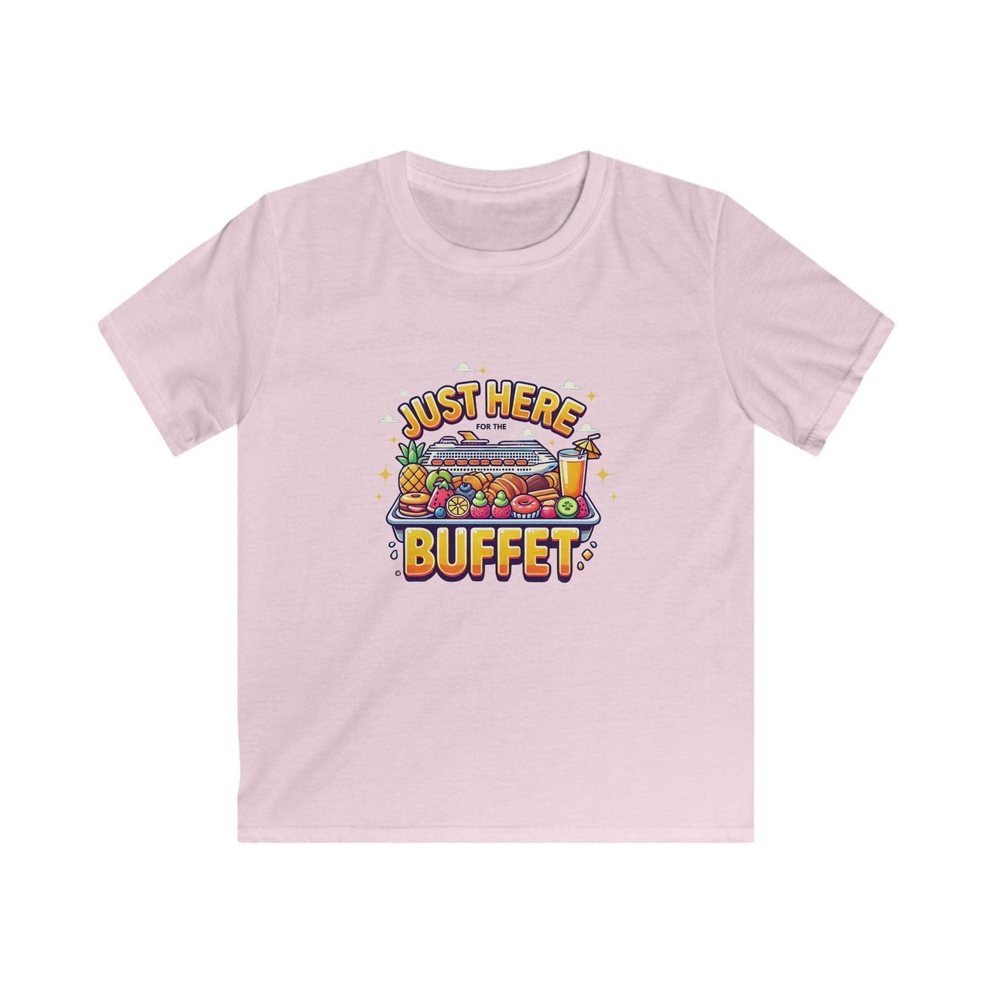 Just Here for the Buffet" Kids' Tee! 🛳️🍽️ (Yummy! 😋) - Whippie's