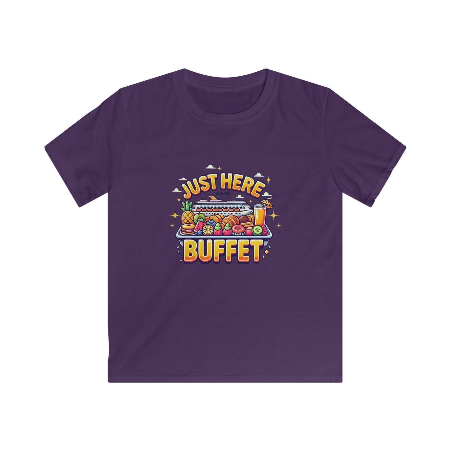 Just Here for the Buffet" Kids' Tee! 🛳️🍽️ (Yummy! 😋) - Whippie's