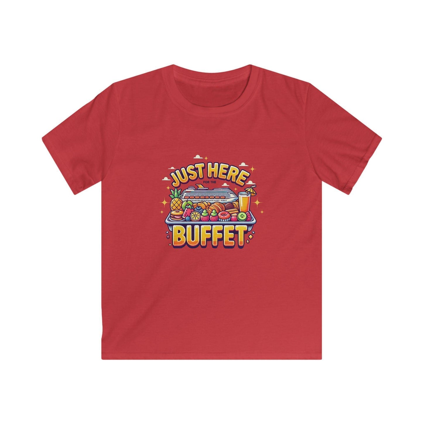 Just Here for the Buffet" Kids' Tee! 🛳️🍽️ (Yummy! 😋) - Whippie's