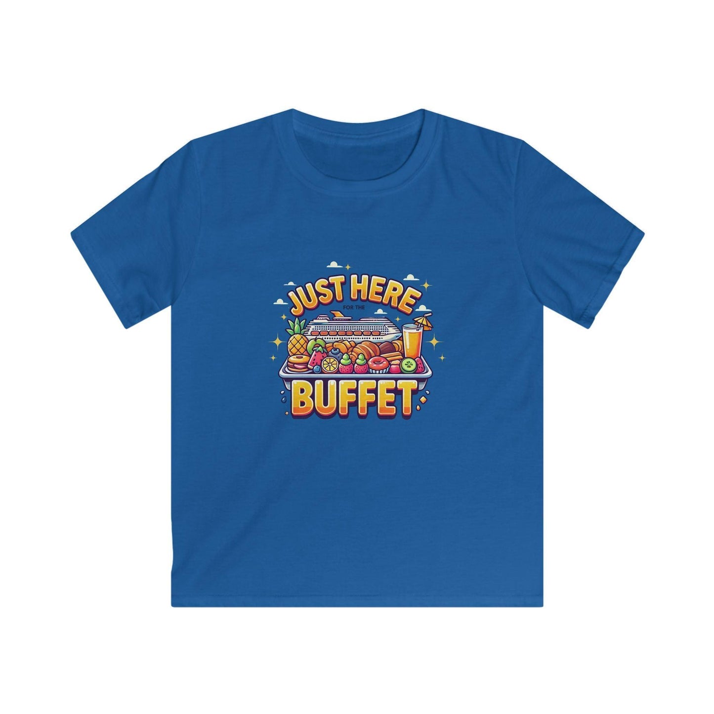 Just Here for the Buffet" Kids' Tee! 🛳️🍽️ (Yummy! 😋) - Whippie's