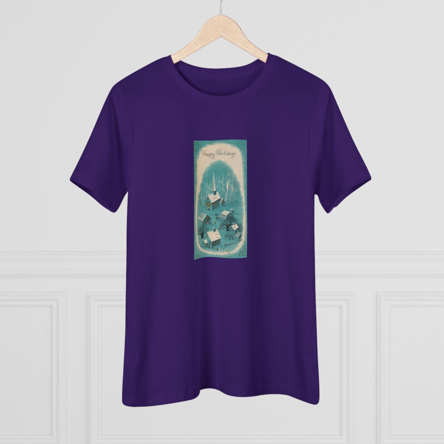 Happy Holidays - Vintage Village - Women's Tee - Whippie's