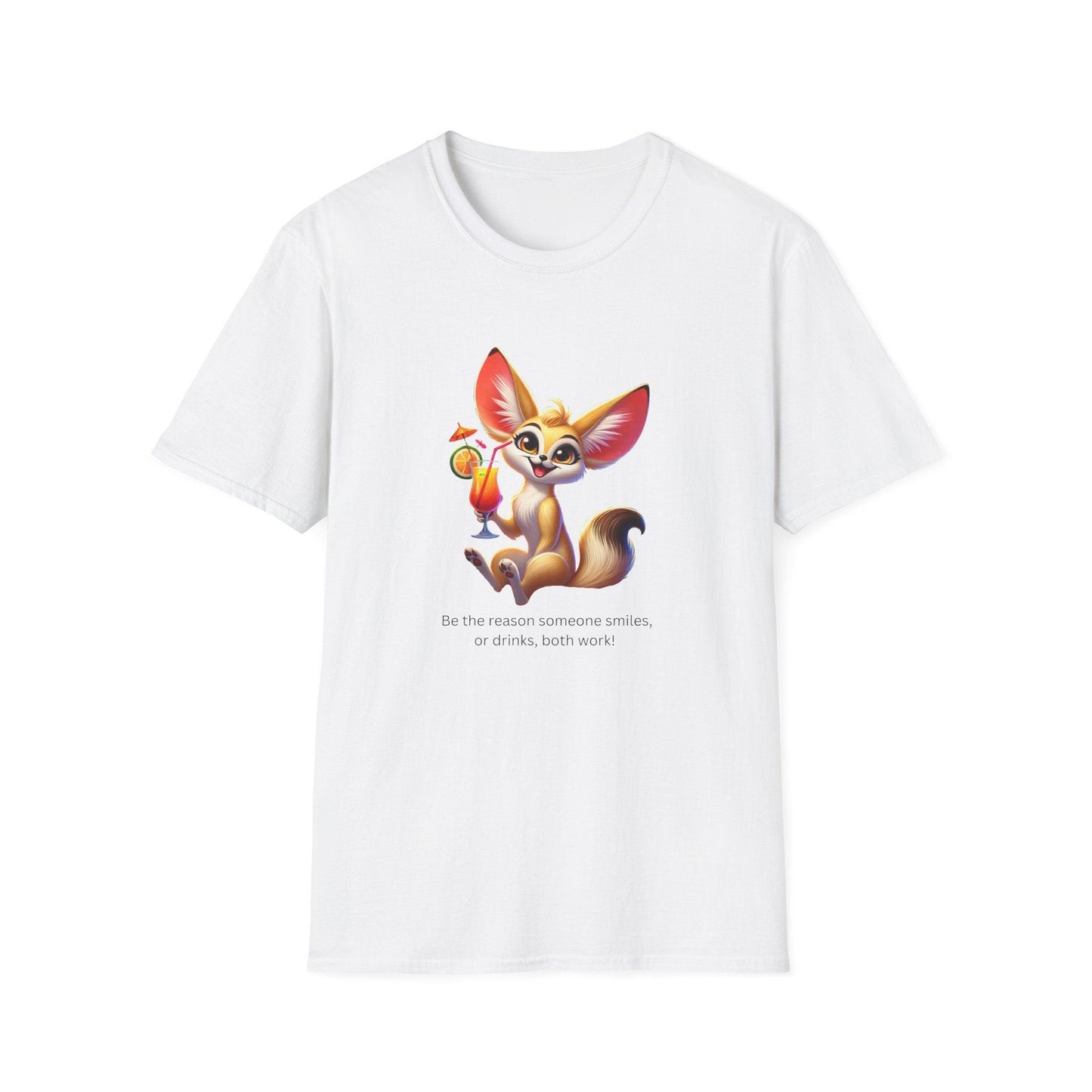 Fennec Fox Cocktail - Cheers to Good Times and Smiles! š¦šø Unisex T-shirt - Whippie's
