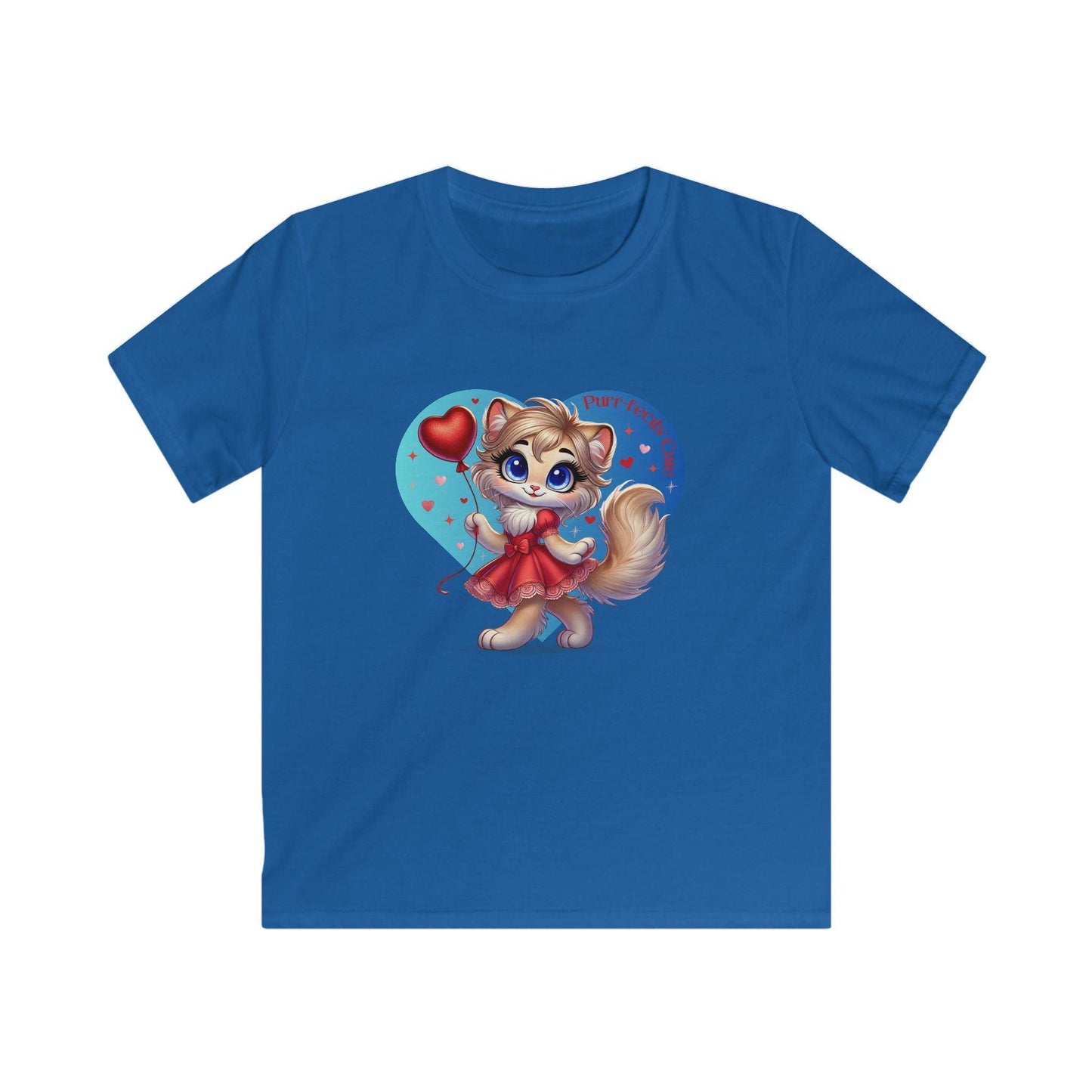💖 Purr-fectly Cute 😻 Kids Softstyle Tee ✨ Adorable style for your little sweetheart! - Whippie's