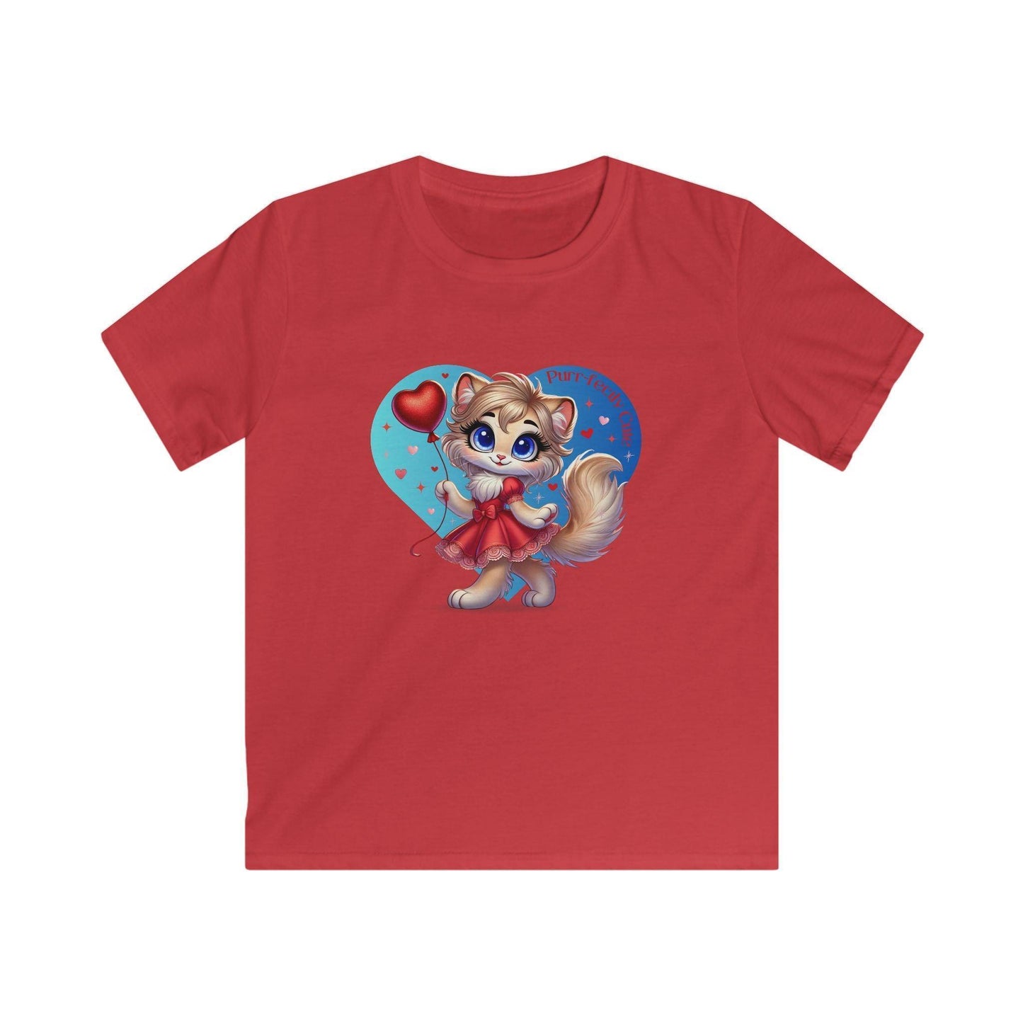 💖 Purr-fectly Cute 😻 Kids Softstyle Tee ✨ Adorable style for your little sweetheart! - Whippie's