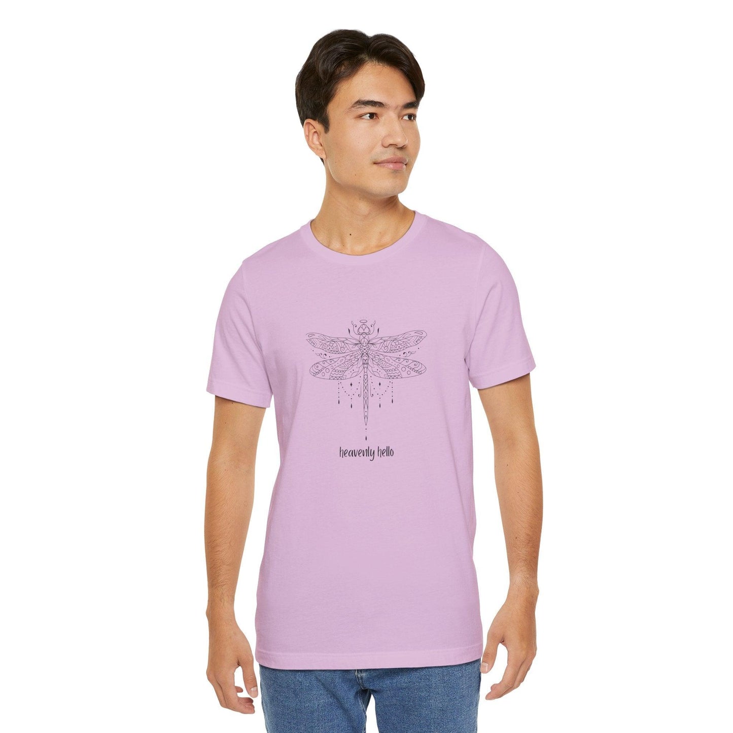 Heavenly Hello Unisex Jersey Tee - 🕊️ Carry a Piece of Heaven Close to Your Heart 🕊️ - Whippie's
