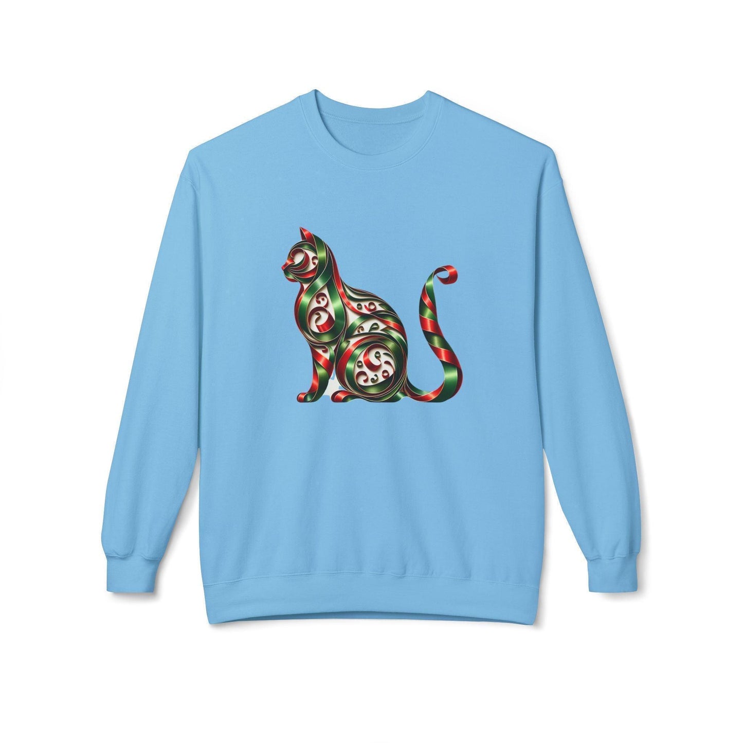 🐱 Merry Meowmas! 🎄 Unisex Fleece Sweatshirt 🎁 - Whippie's