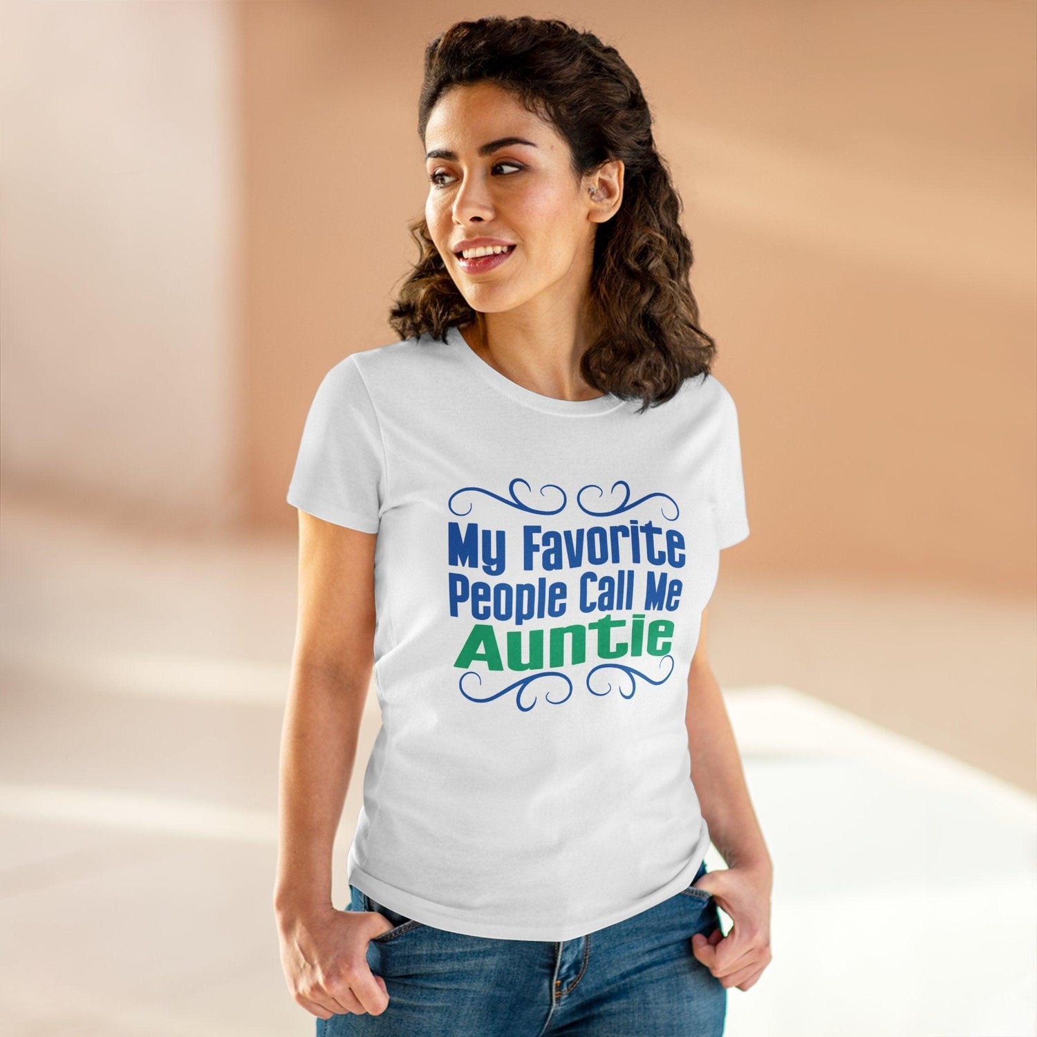 👩👧 My Favorite People Call Me AUNTIE 💖 Women's Tee ✨ The best aunties get promoted to favorite! - Whippie's