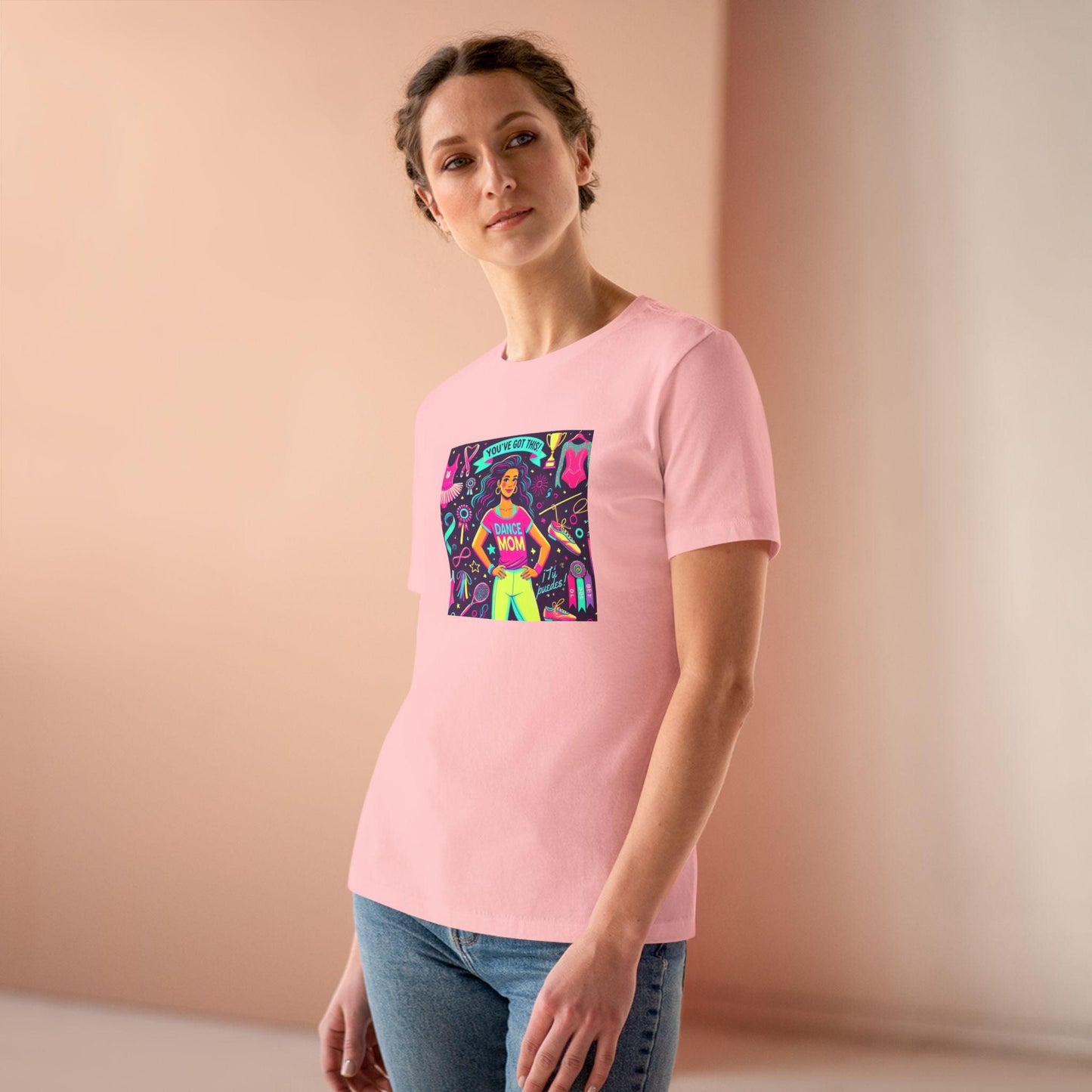 Dance Mom Magic (Latina Mom) - A Colorful Celebration 💃🌈 - Women's Softstyle Tee - Whippie's