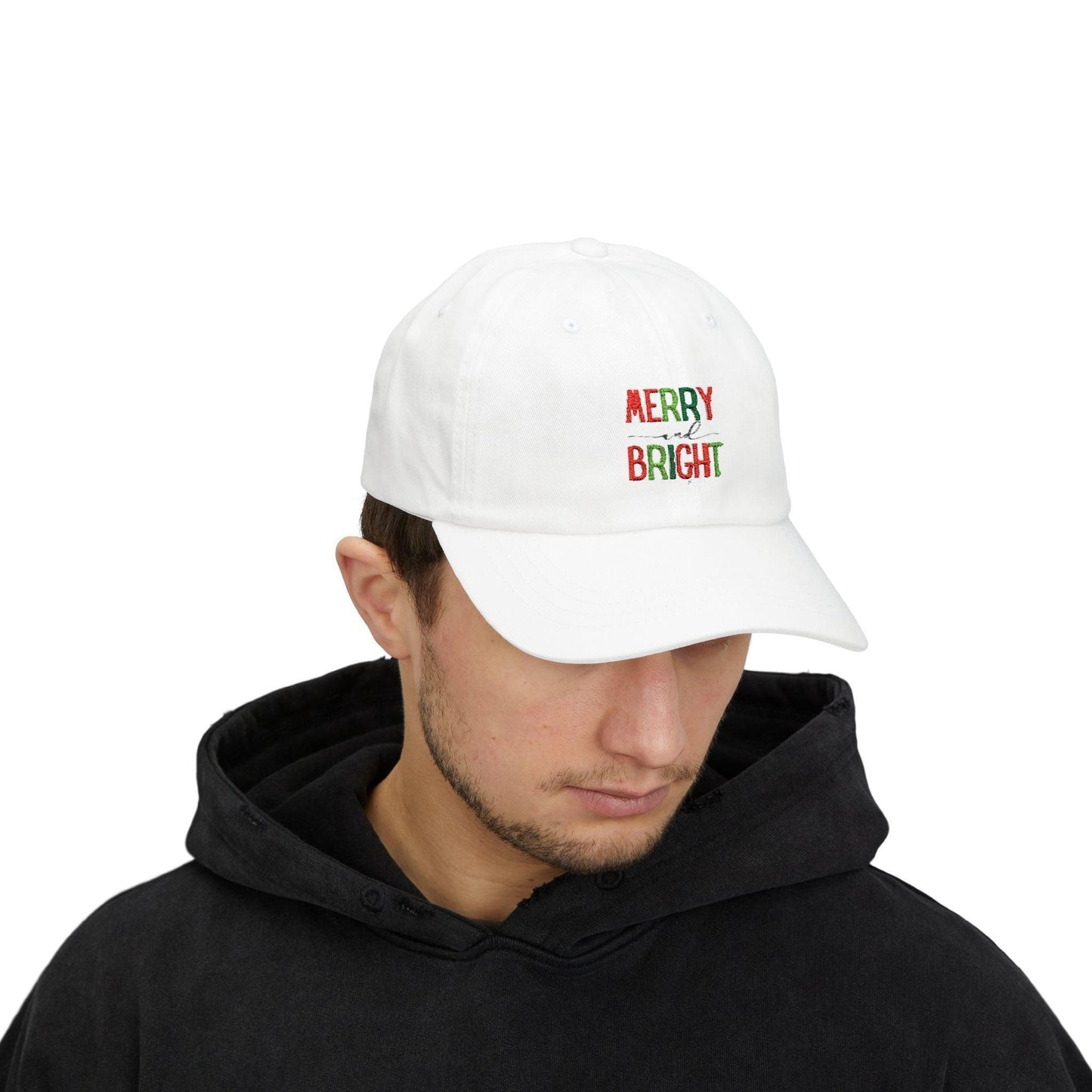 Merry and Bright - Embroidered Baseball Cap 🌈✨ - Whippie's
