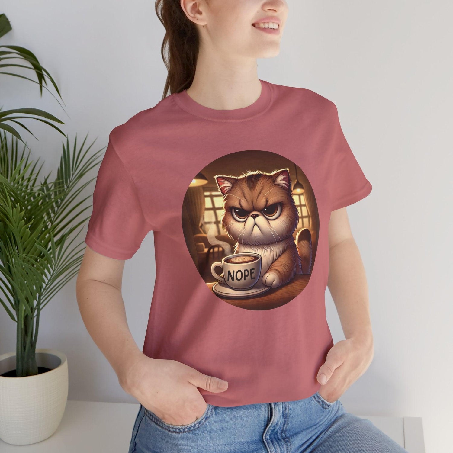 Grumpy Cat Cafe - Unisex Jersey Tee - ๐ฑโ Nope, Not Today! โ๐ฑ - Whippie's