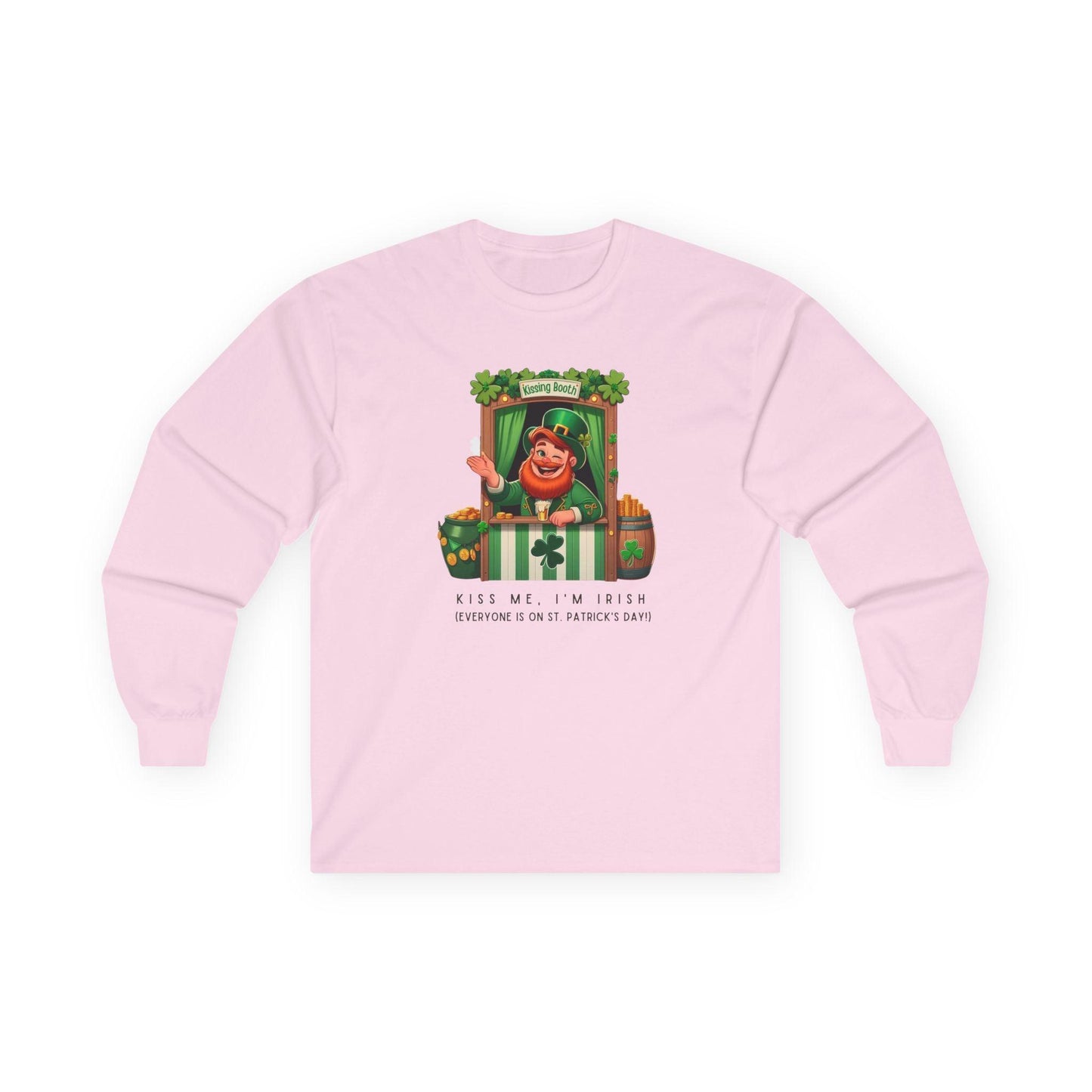 Kiss Me, I'm Irish - Everyone Is on St. Patrick's Day! 💋🍀 Irish Man - Unisex Ultra Cotton Long Sleeve Tee - Whippie's