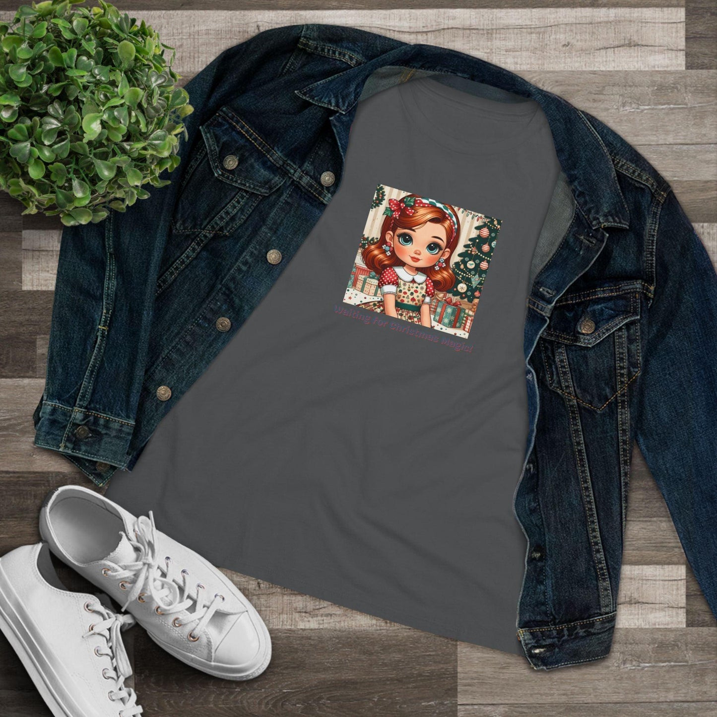 Waiting for Christmas Magic! - Women's Softstyle Tee - Whippie's