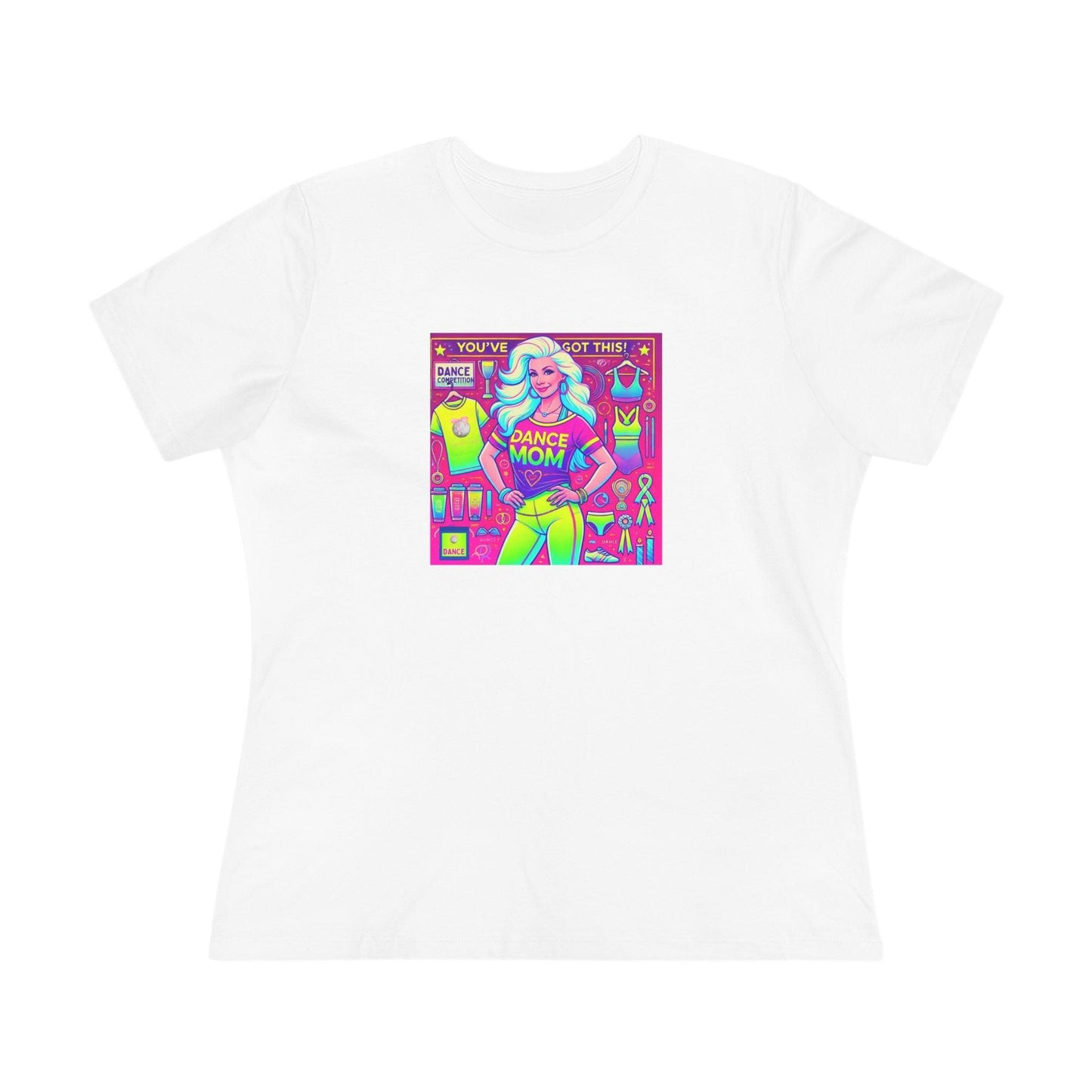 Dance Mom Magic (White Hair) - A Colorful Celebration 🌈 - Women's Softstyle Tee - Whippie's