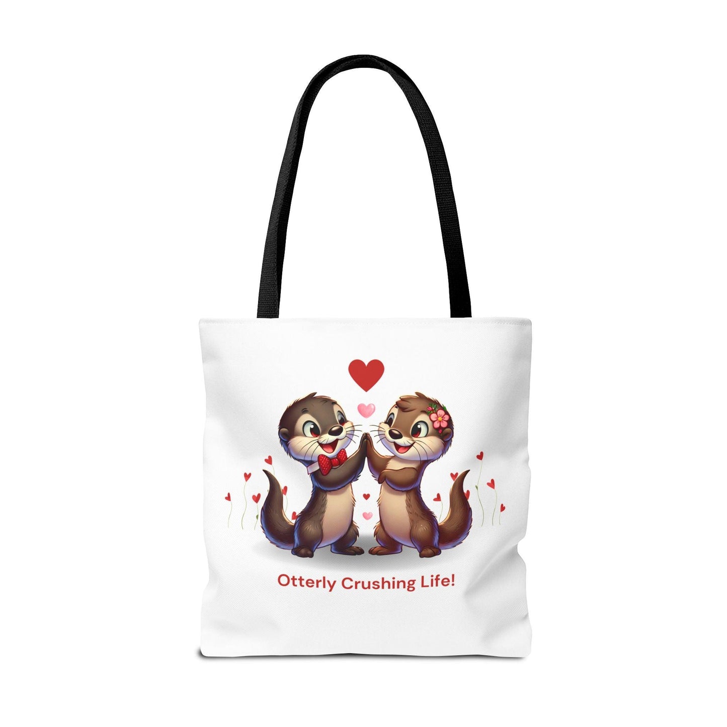 Otterly Crushing Life! Tote Bag - Carry Your World, Otter Style 🦦💖 - Whippie's