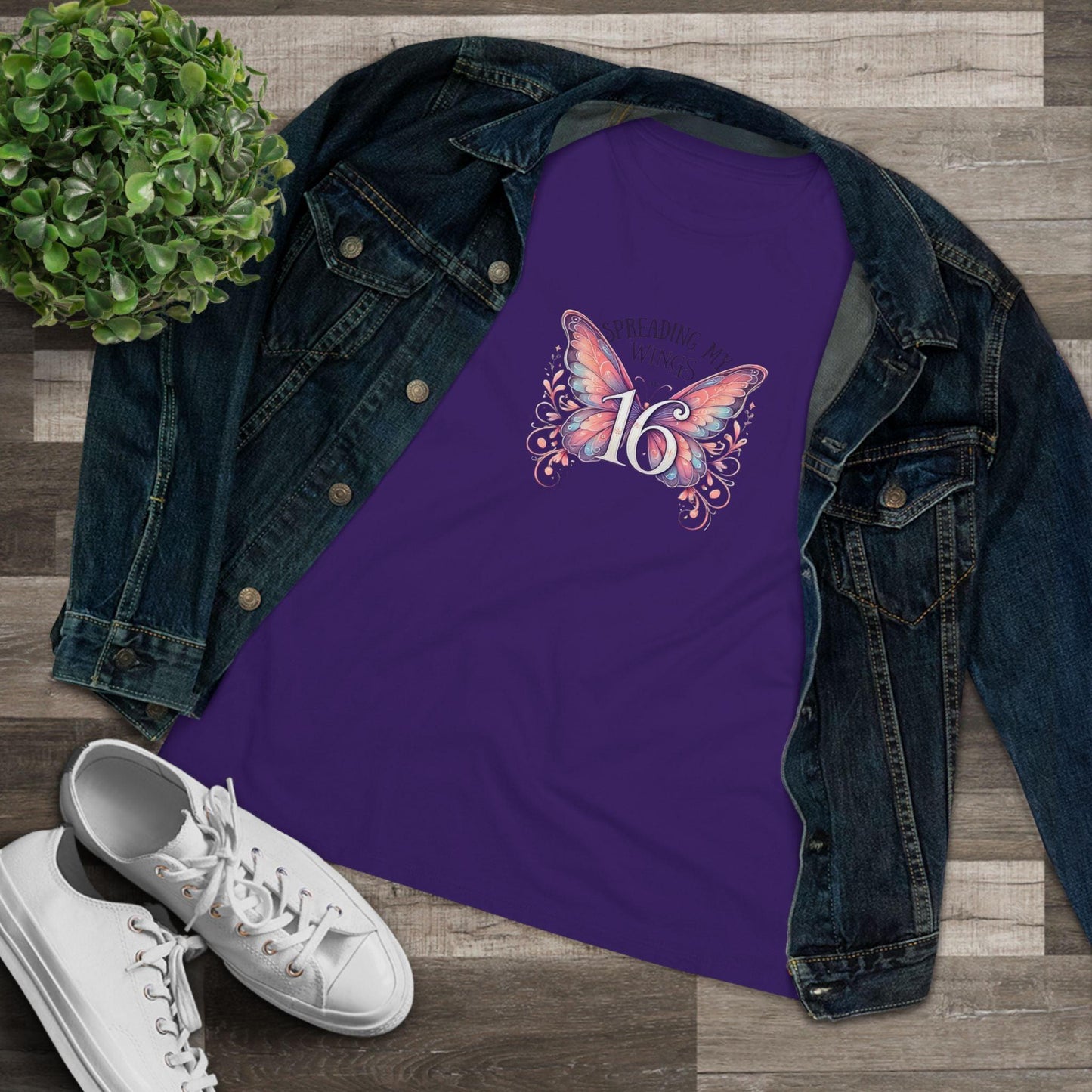 Spread My Wings at 16 - Soaring into a New Chapter 🦋 - Women's Softstyle Tee - Whippie's