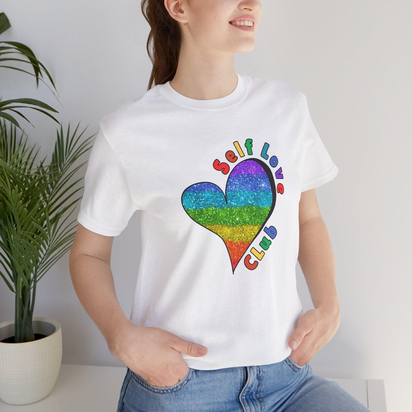 ❤️🔥 Self Love Club 🌈 Unisex Tee ✨ Join the club, love yourself! - Whippie's