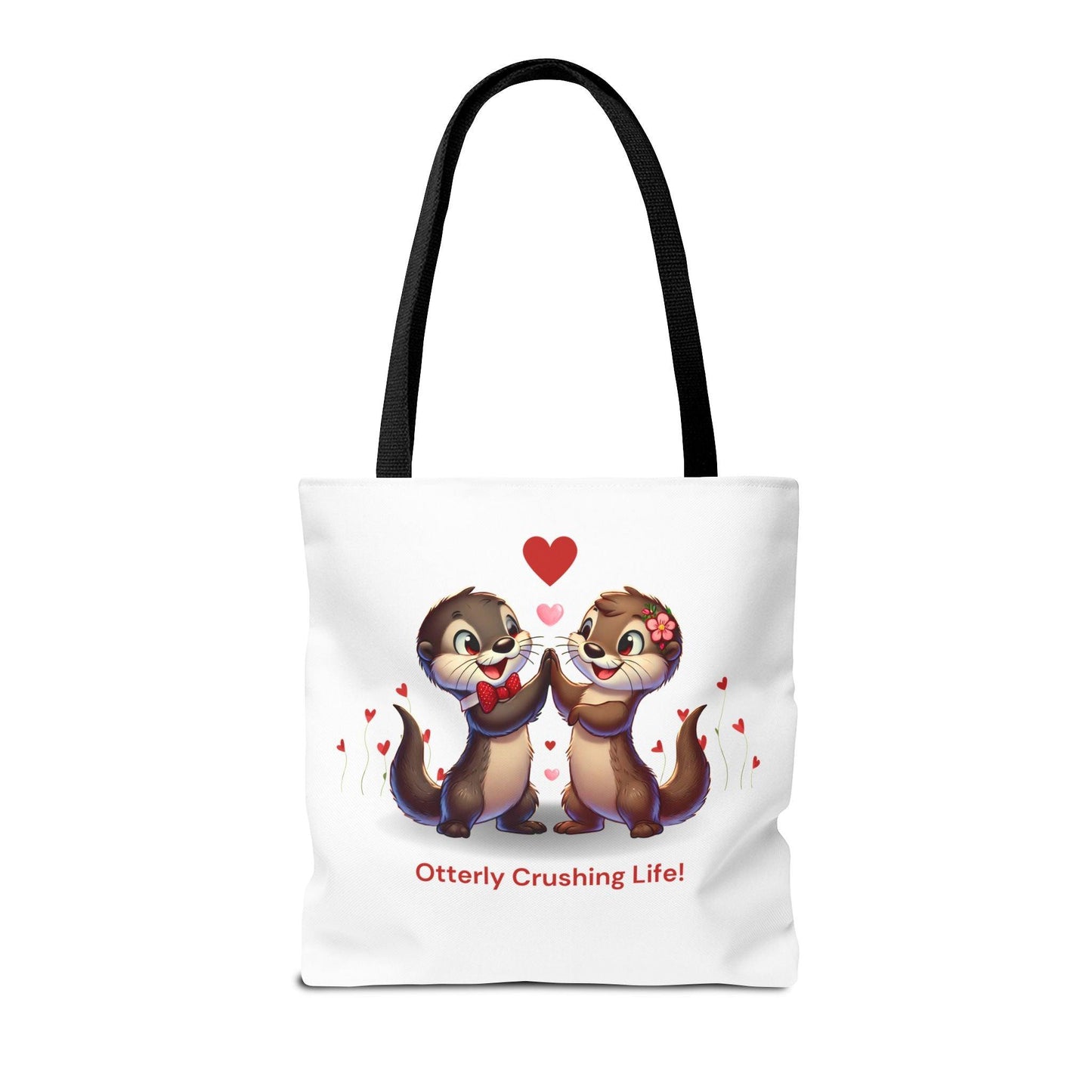 Otterly Crushing Life! Tote Bag - Carry Your World, Otter Style 🦦💖 - Whippie's