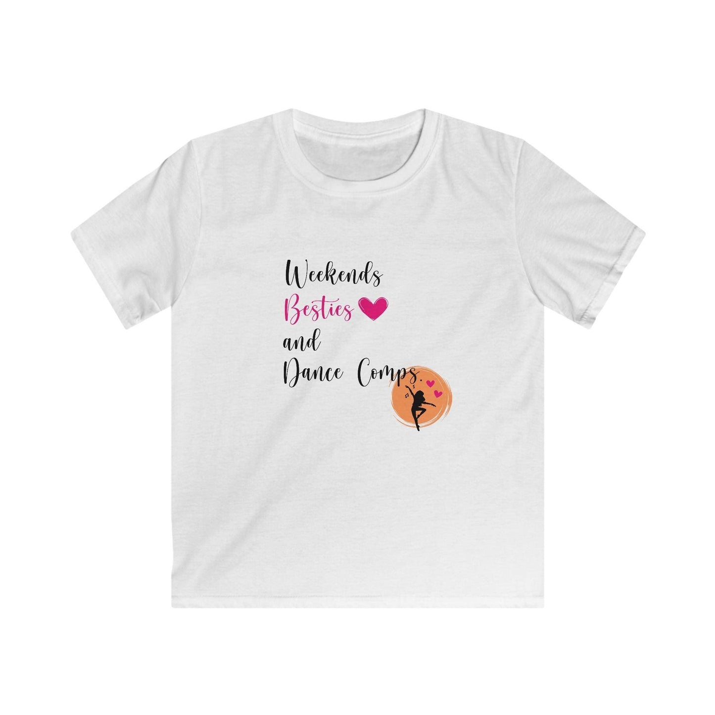 Weekends, Besties, & Dance Comps Youth Tee - 👯♀️💖 Dance Friends Make the Best Friends! 💖👯♀️ - Whippie's
