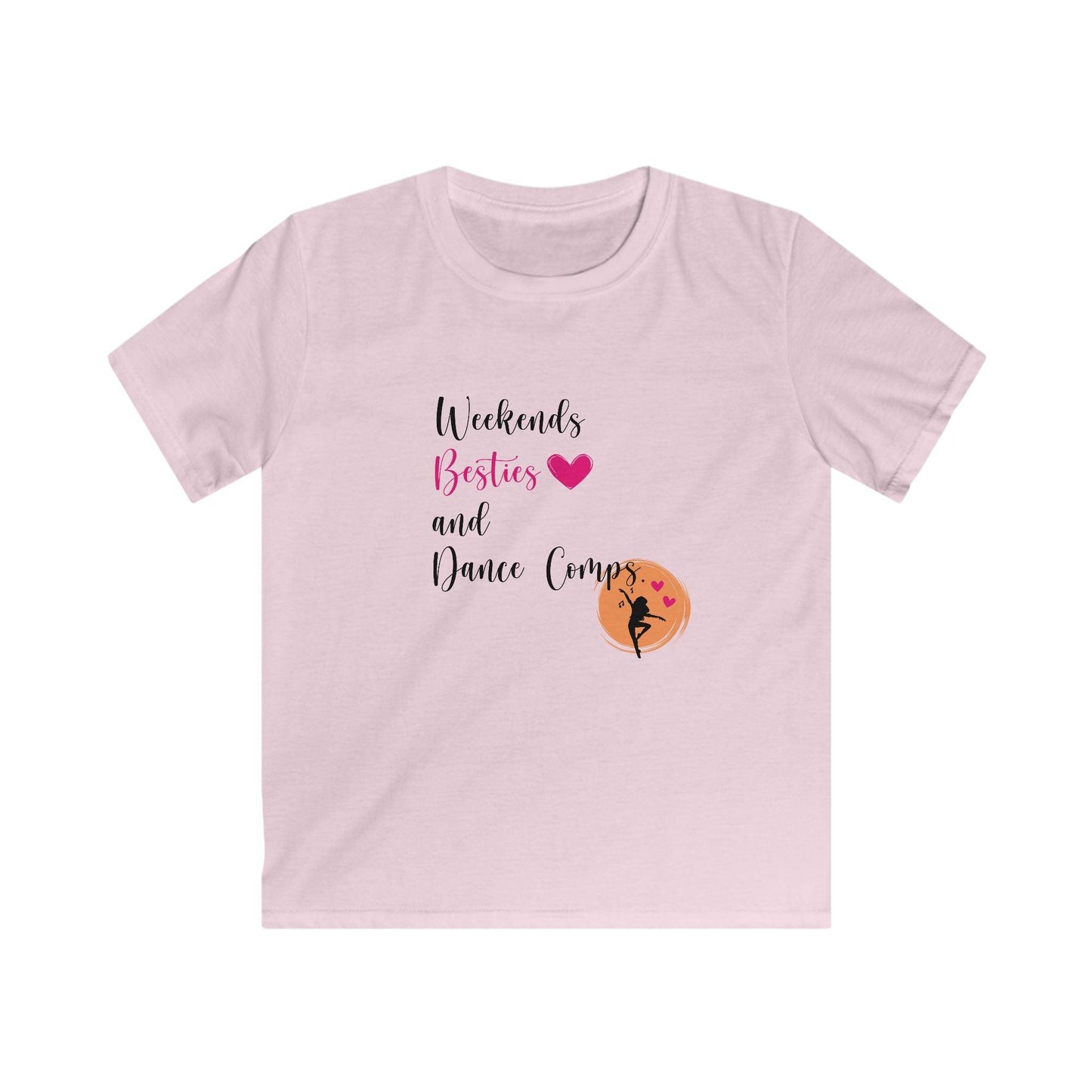 Weekends, Besties, & Dance Comps Youth Tee - 👯♀️💖 Dance Friends Make the Best Friends! 💖👯♀️ - Whippie's