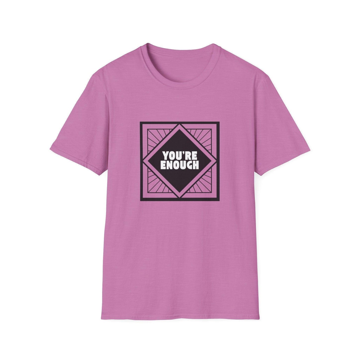 You're Enough - Simple Black Frame - Unisex T-Shirt - Whippie's