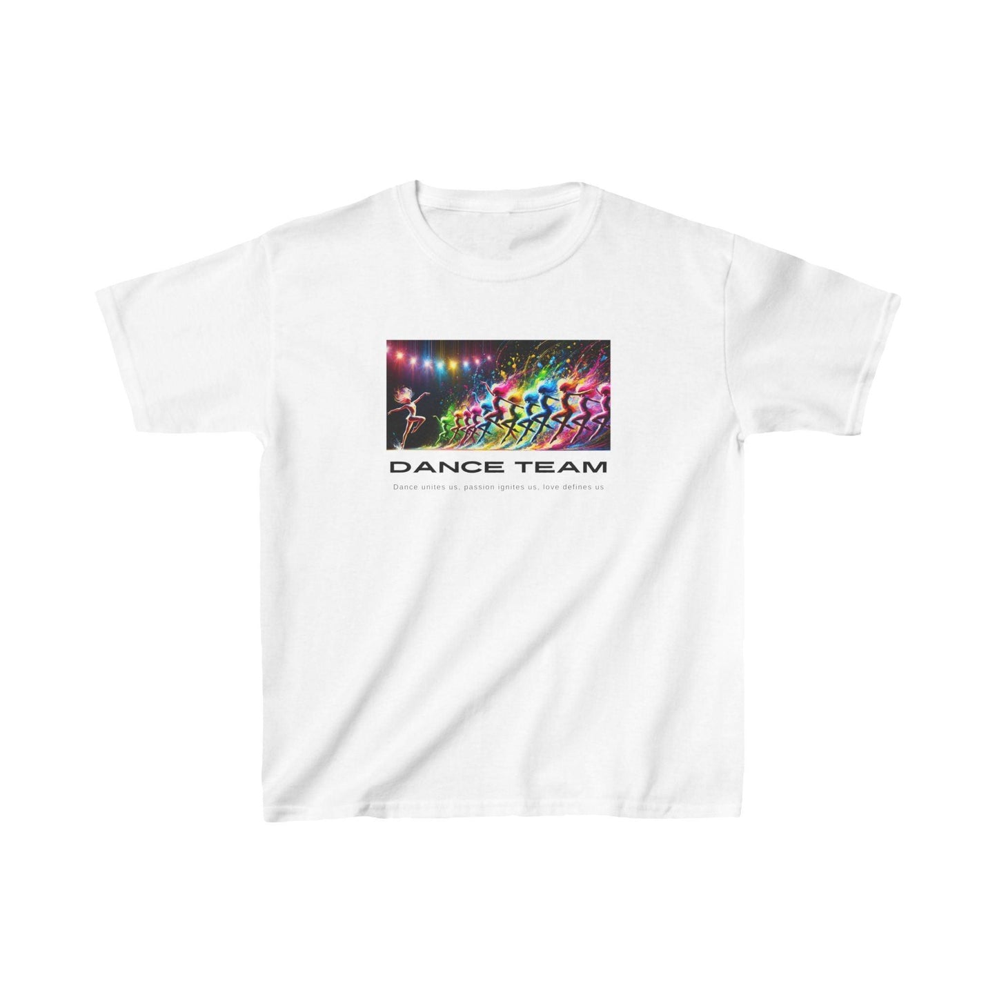 Dance Team: Dance unites us, passion ignites us, love defines us! 👧🏻👦🏾 Kids Heavy Cotton™ Tee 🎨 - Whippie's