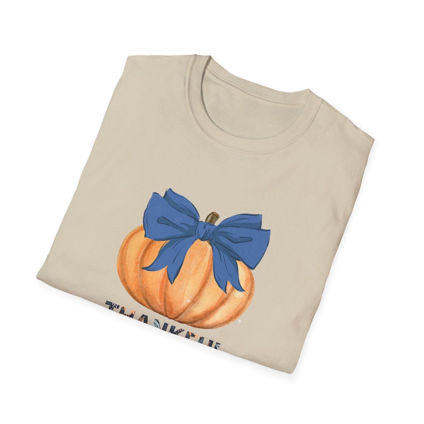 Thankful Pumpkin Tee - A Heart Full of Gratitude! 🧡💙 Unisex Tee - Whippie's