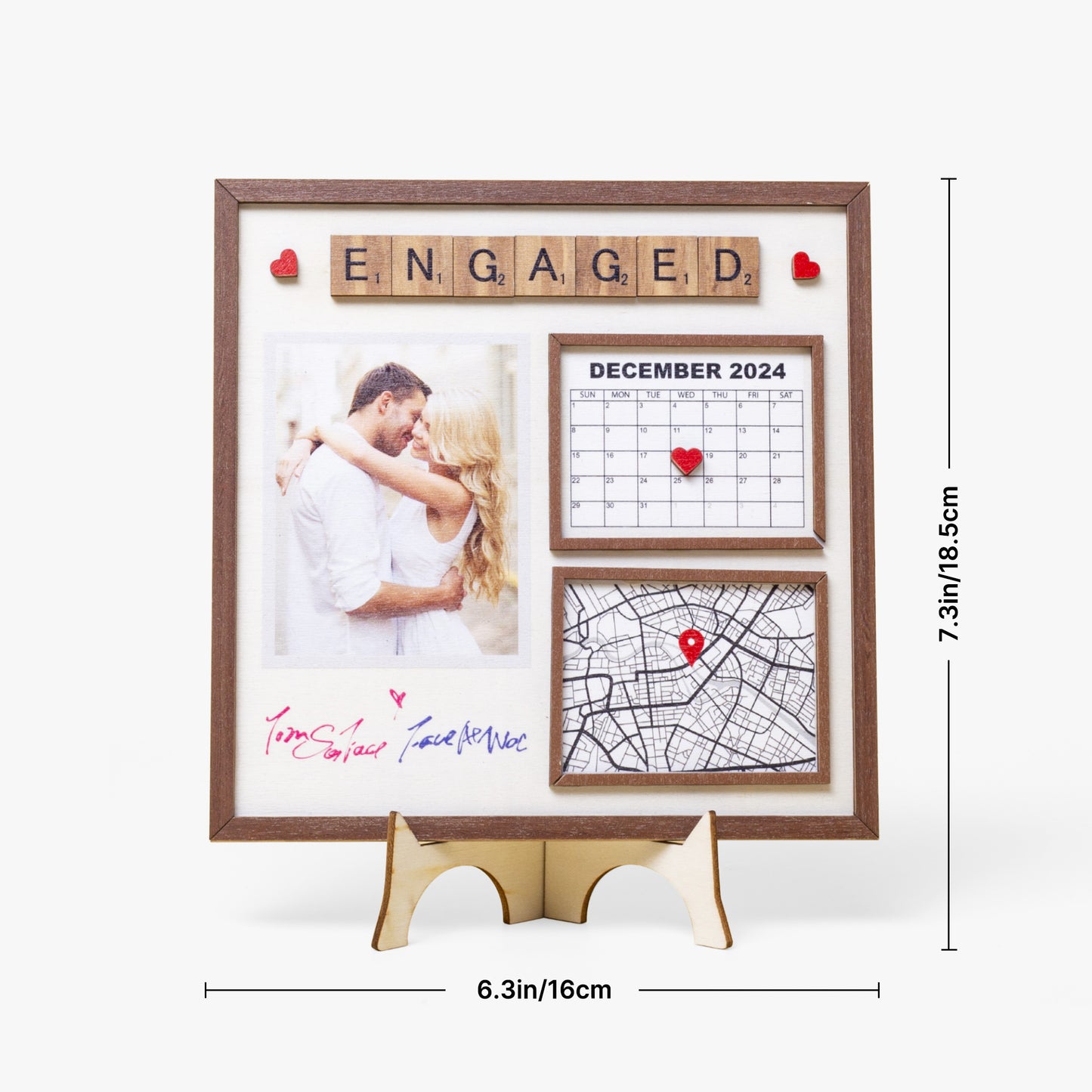 1207. Special Event Frame – Engagement, Wedding, Anniversary Gift - Personalizable - Whippie's