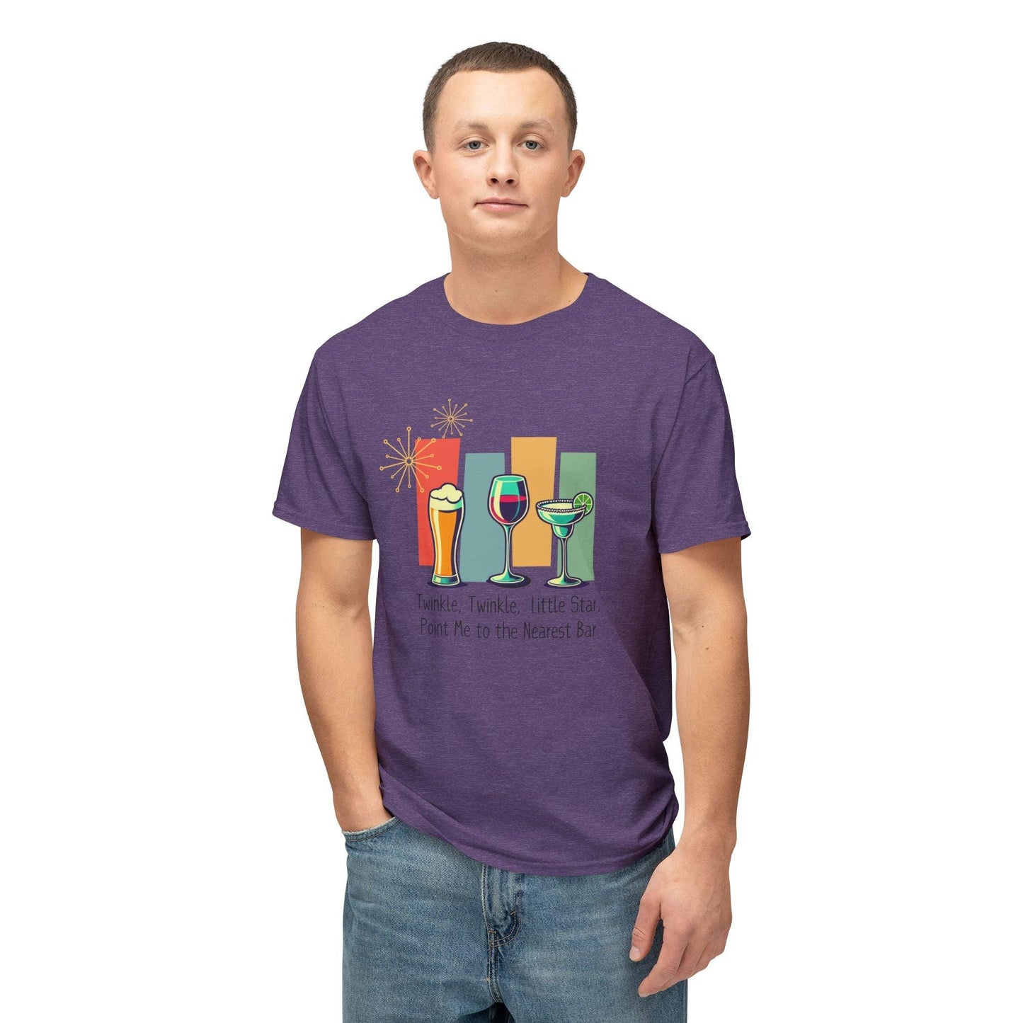 Twinkle, Twinkle, Little Star, Point Me to the Nearest Bar Unisex HD Cotton⢠T-shirt - Whippie's