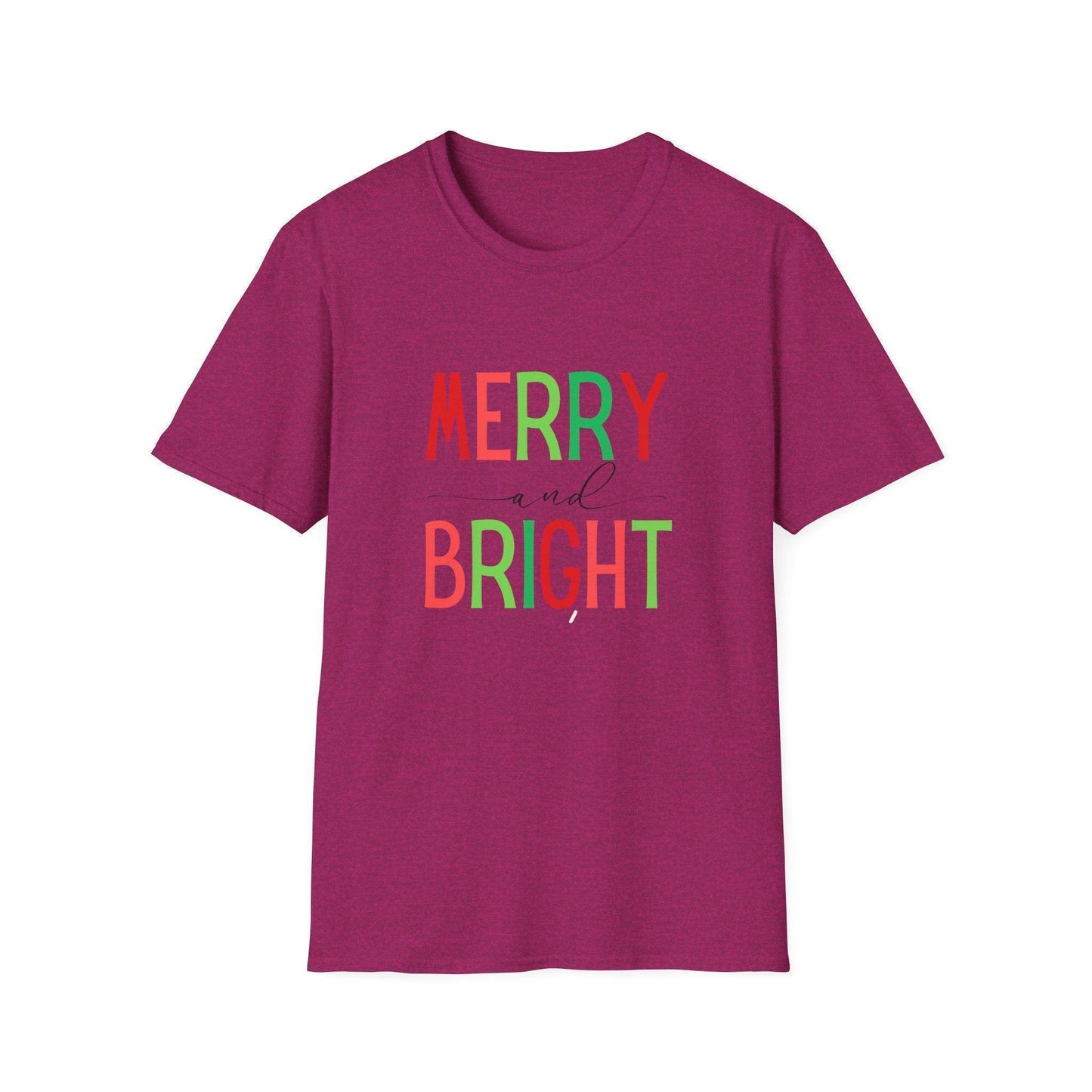 Merry and Bright Unisex Tee 🌈✨ - Whippie's