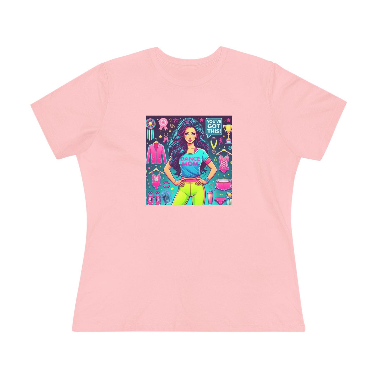 Dance Mom Magic (Black Hair) - A Colorful Celebration 🌈 - Women's Softstyle Tee - Whippie's