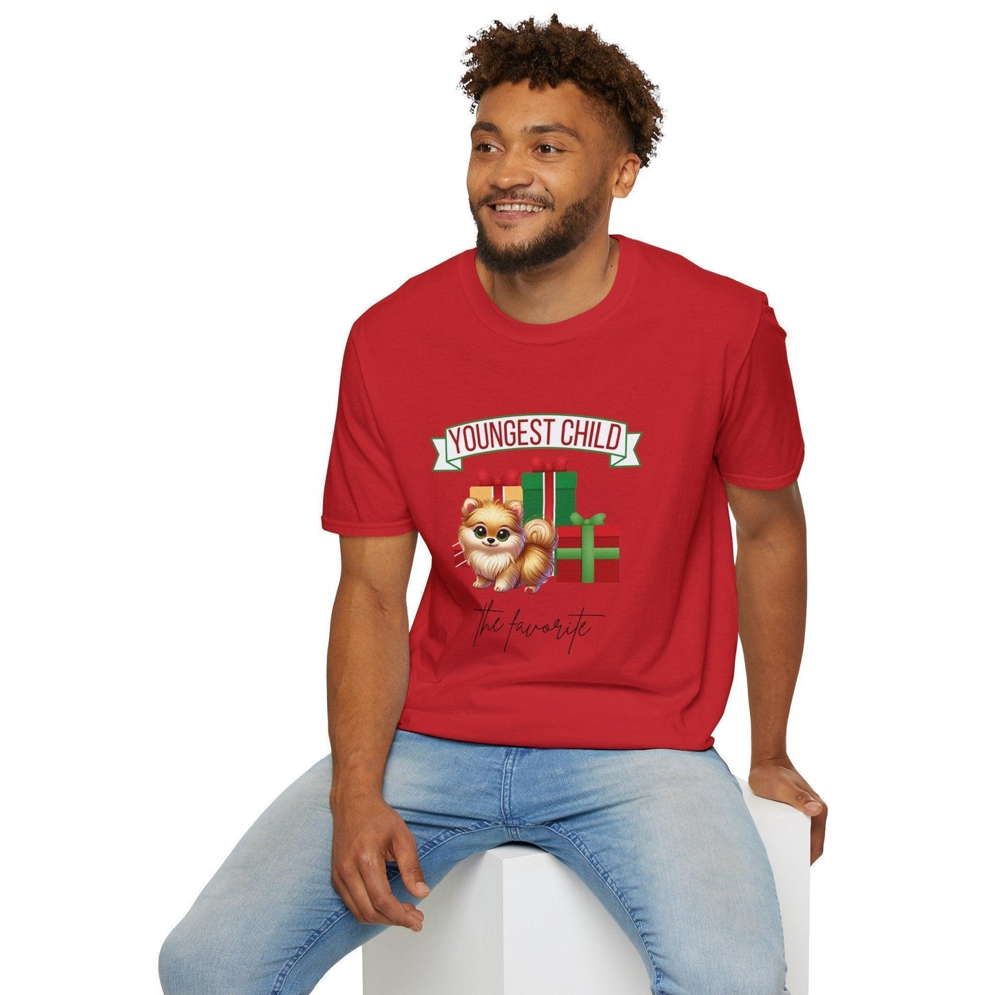Youngest Child, The Favorite 🎁🐶 Pomeranian - Unisex Tee! 🎁👑 - Whippie's