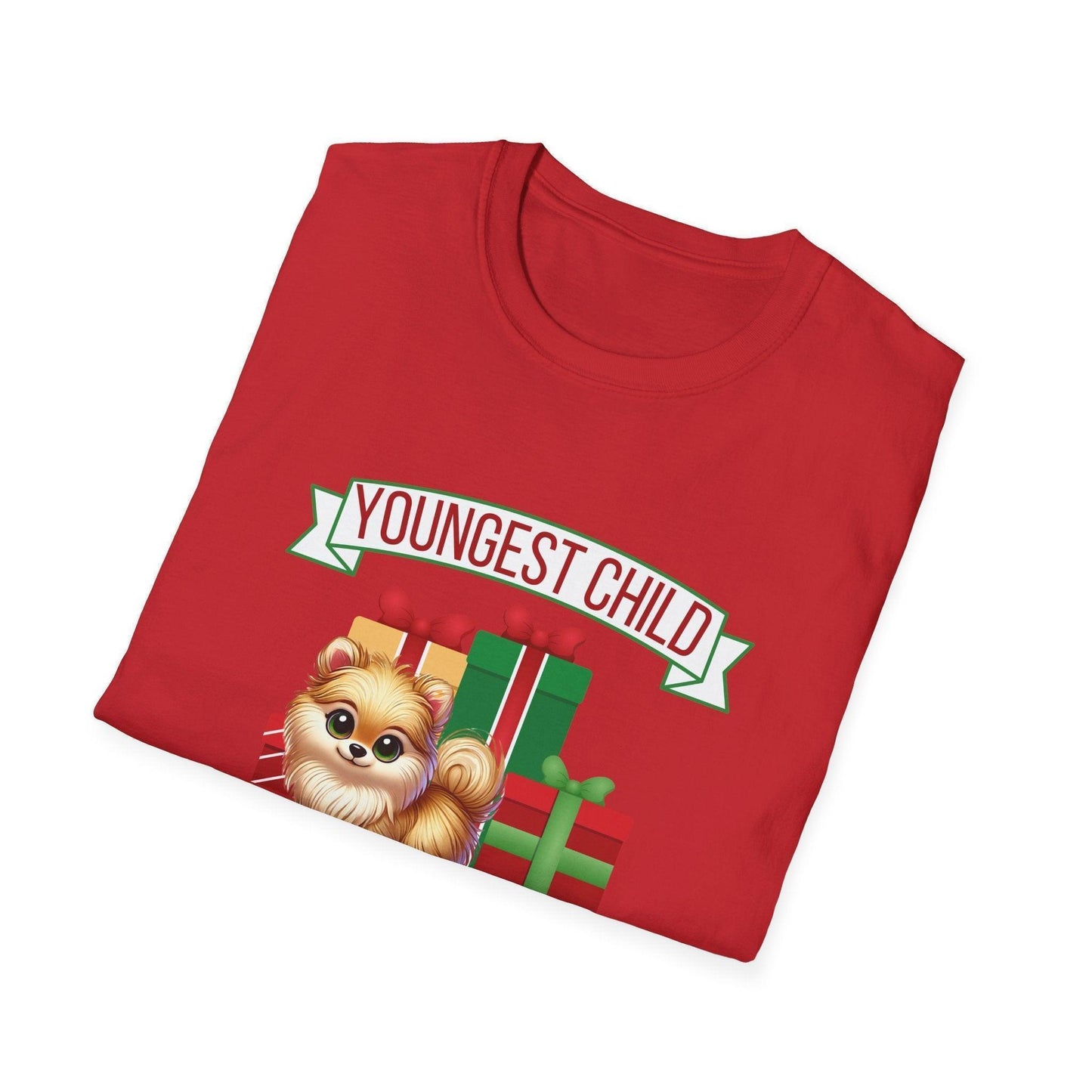 Youngest Child, The Favorite 🎁🐶 Pomeranian - Unisex Tee! 🎁👑 - Whippie's