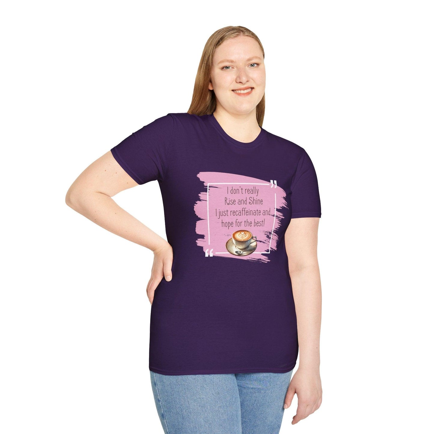 Recaffeinate & Hope Unisex Tee - But First, Coffee! ☕️💖 - Whippie's