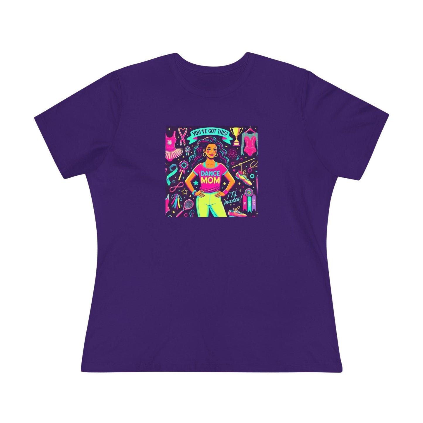 Dance Mom Magic (Latina Mom) - A Colorful Celebration 💃🌈 - Women's Softstyle Tee - Whippie's