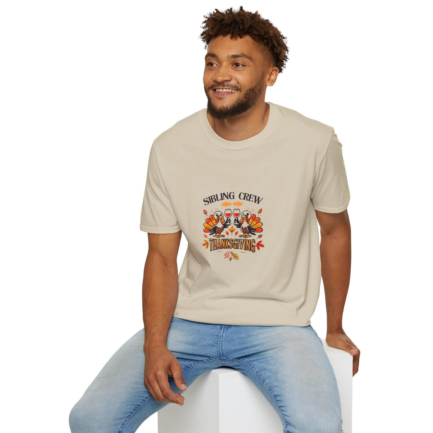 Thanksgiving Sibling Crew - Wine Unisex T-Shirt - Whippie's