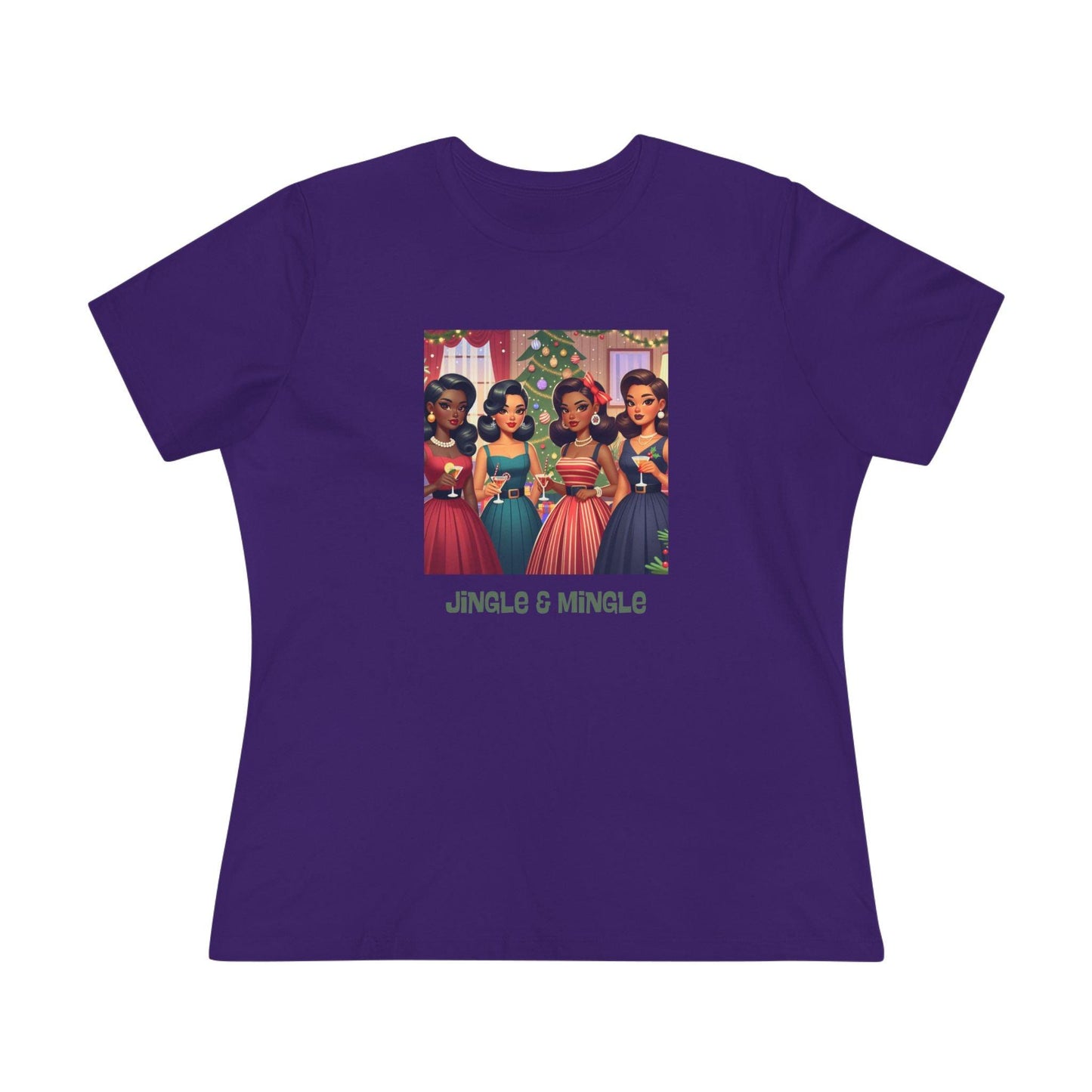 Jingle and Mingle Tee - Holiday Cheer, Please! ๐ฅ๐ Women's Softstyle Tee - Whippie's
