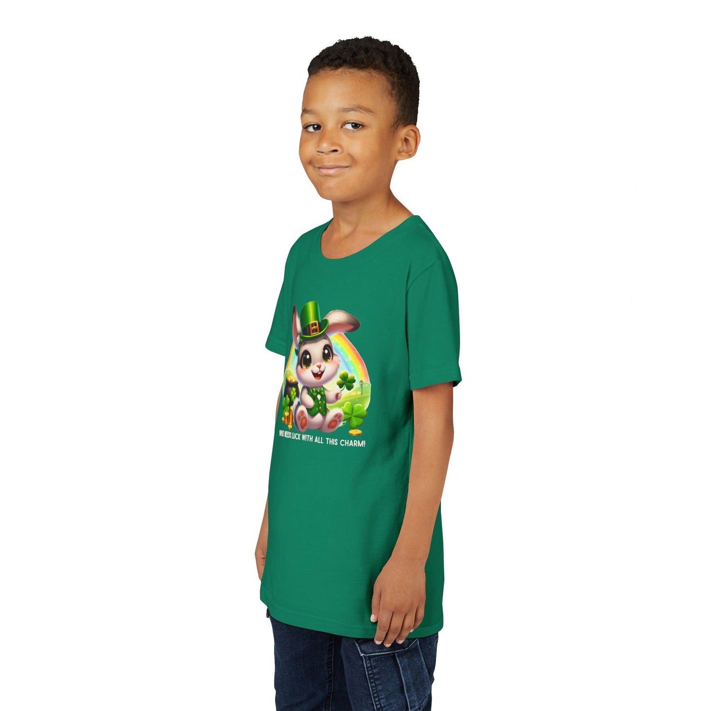 Who Needs Luck with All This Charm? Youth Tee - Spread Luck and Laughter! ๐๐ - Whippie's